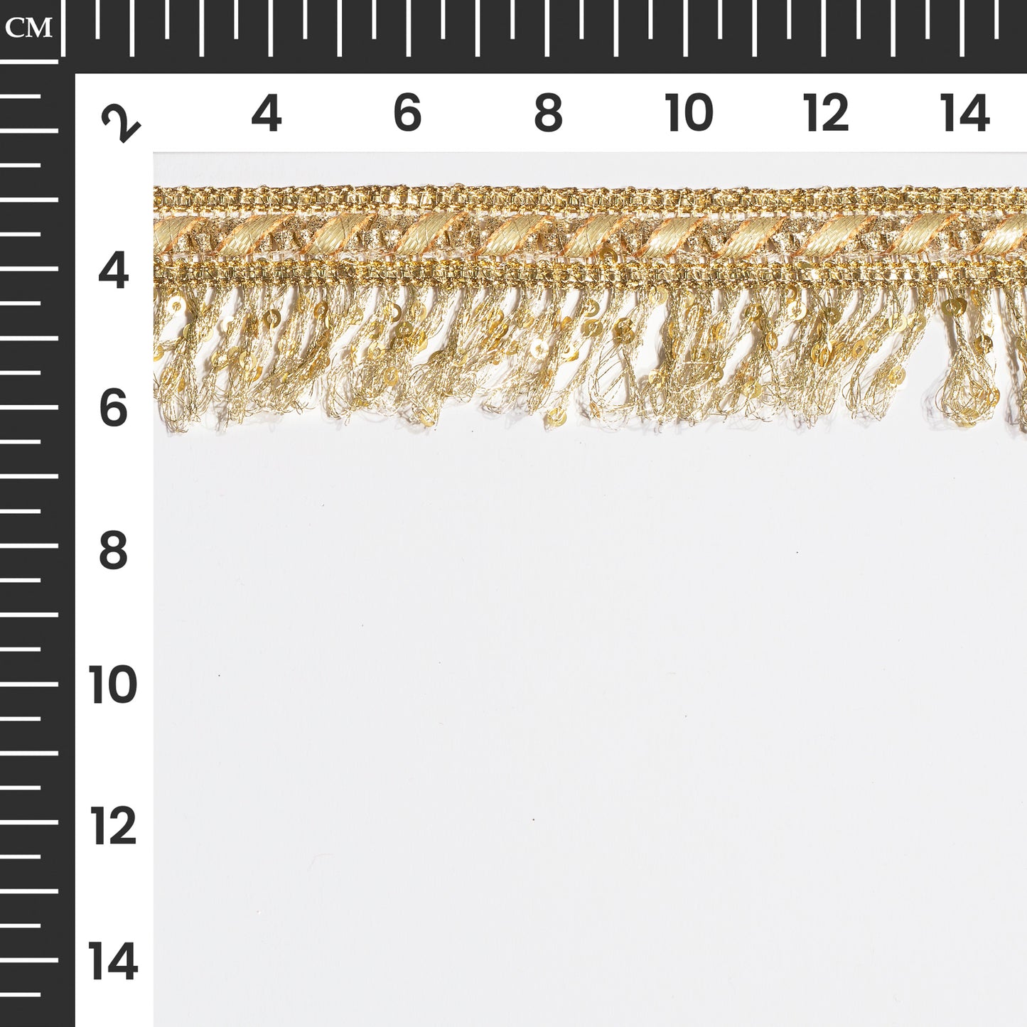 Festive Opulene Gota Patti Adorned Fringe Lace (9 Mtr)