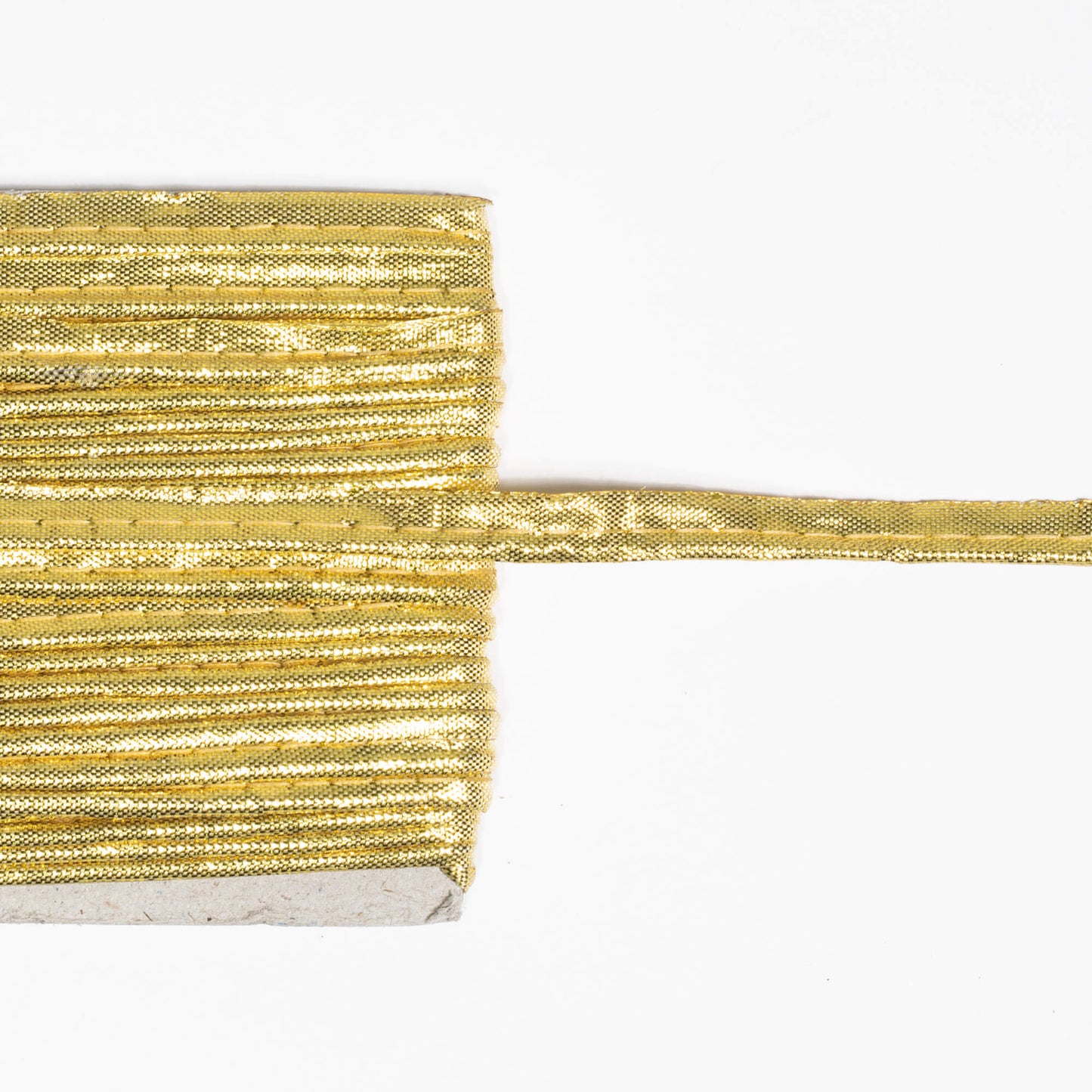 Golden Zari Plain Stiched Piping Lace (9 MTR)