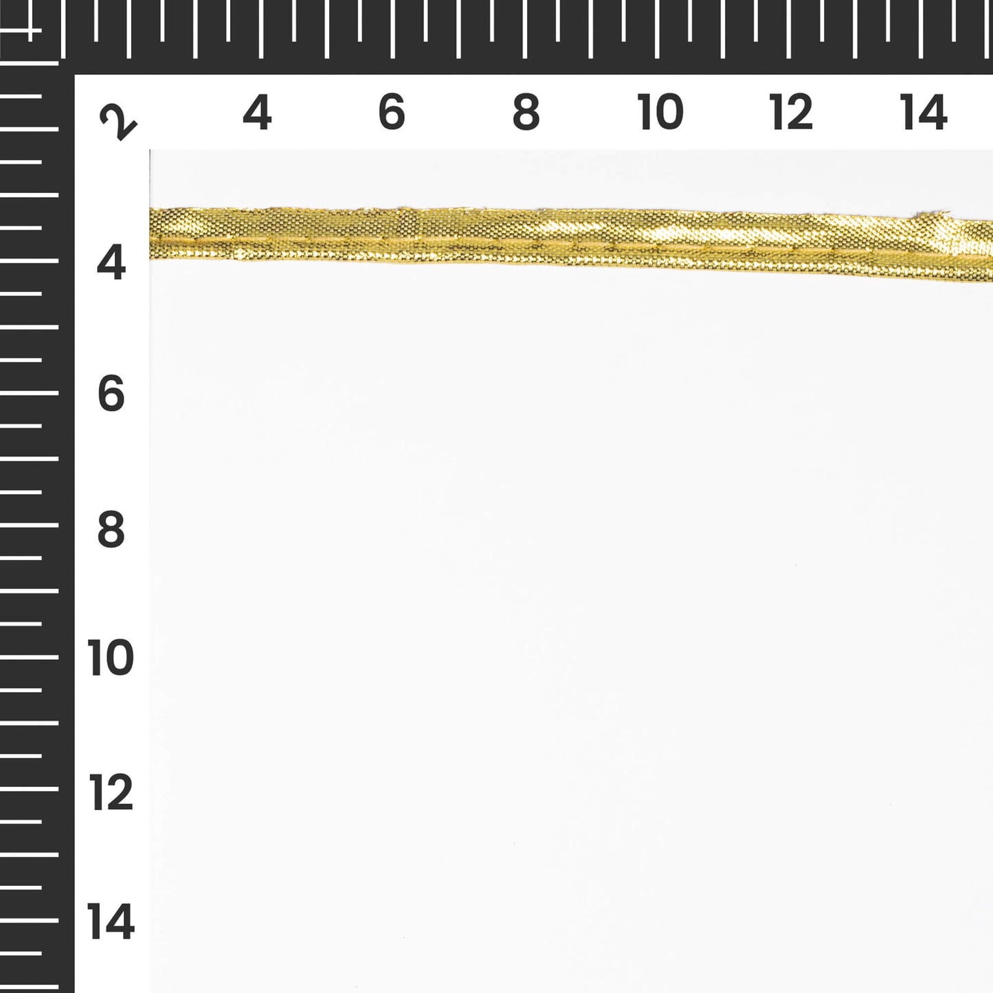 Golden Zari Plain Stiched Piping Lace (9 MTR)
