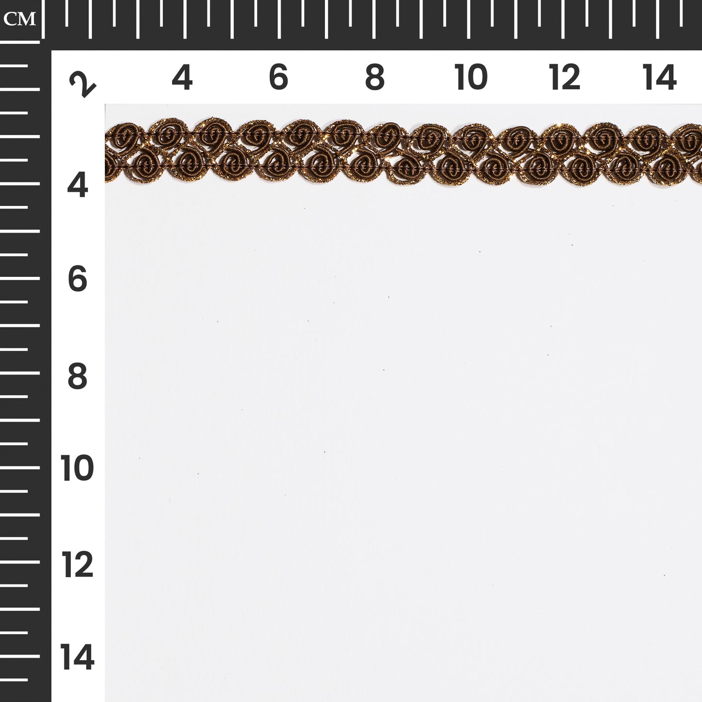 Glittering coffee Brown Braid Lace (18 Mtr)