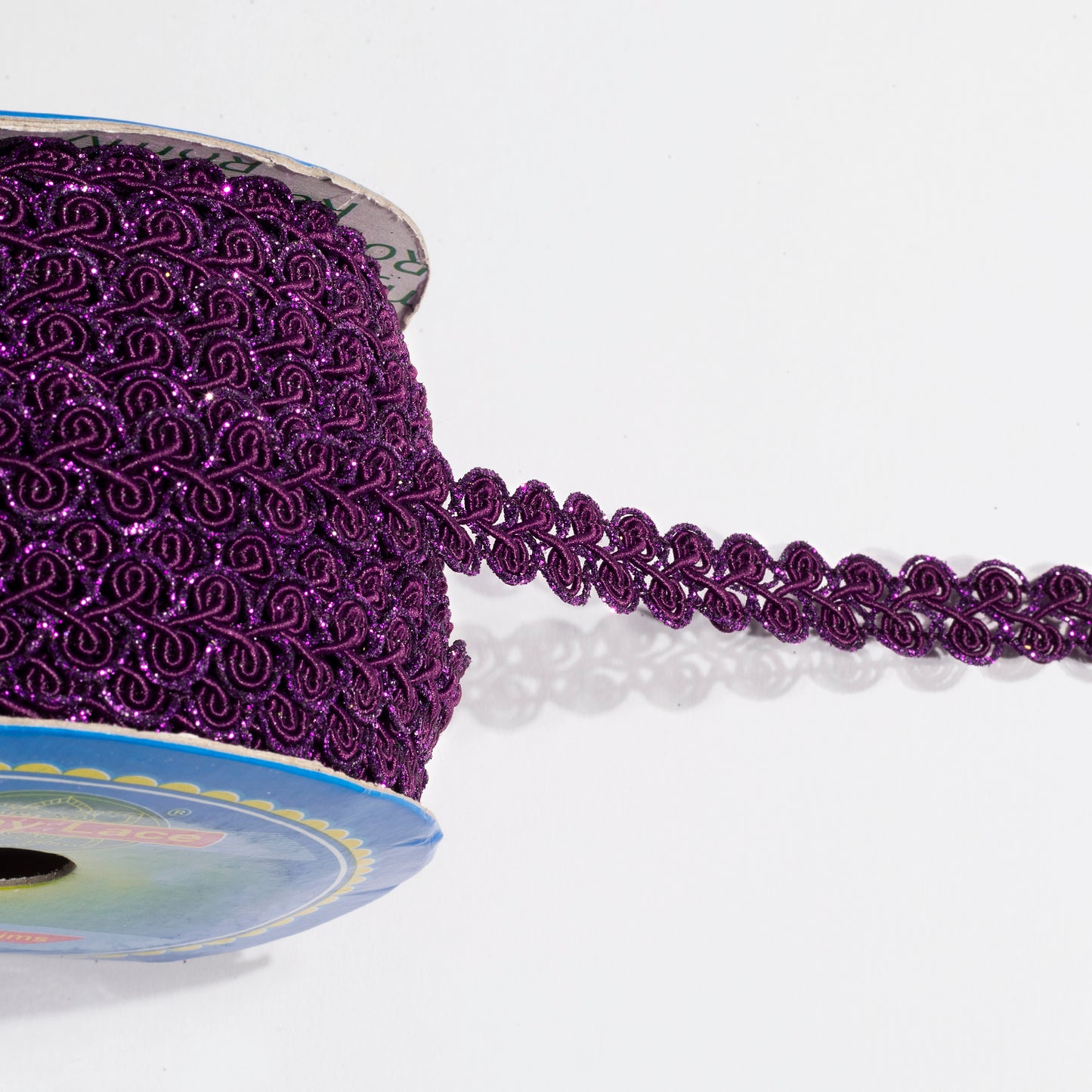 Glittering Purple Braid Lace (18 Mtr)