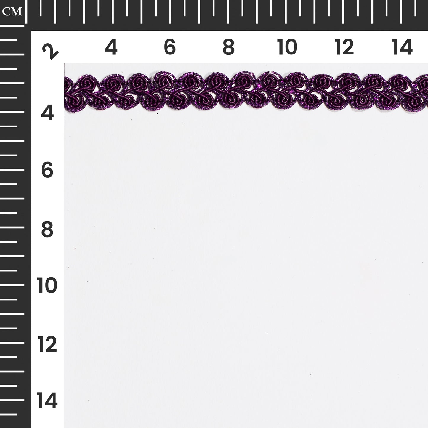Glittering Purple Braid Lace (18 Mtr)