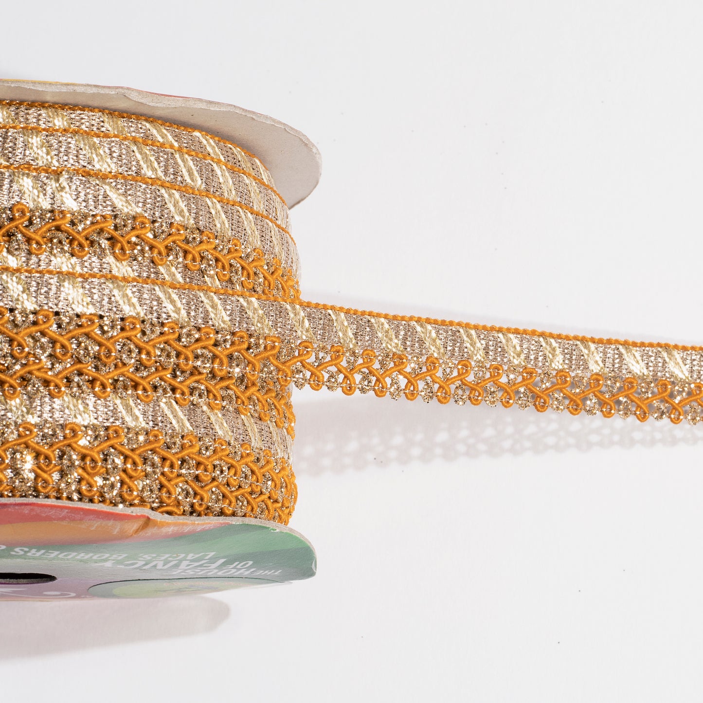 Honey Resham Twist in Golden Zari Lace (18 Mtr)