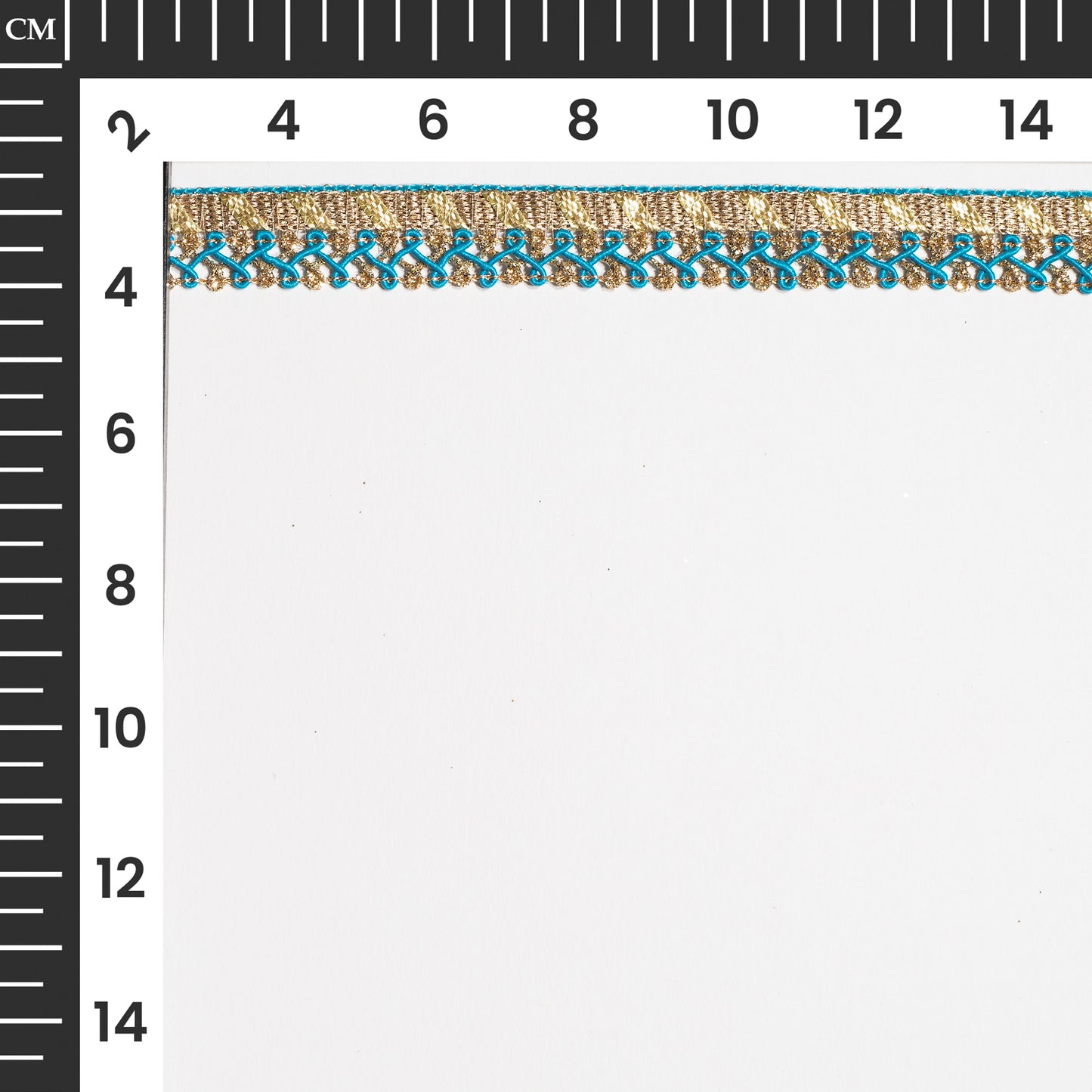 Blue Resham Twist in Golden Zari Lace (18 Mtr)