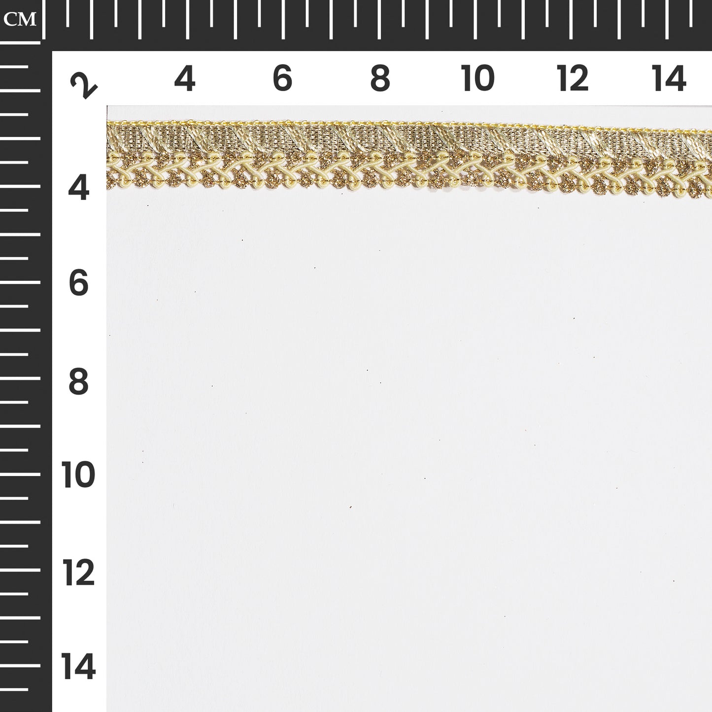 Cream Resham Twist in Golden Zari Lace (18 Mtr)