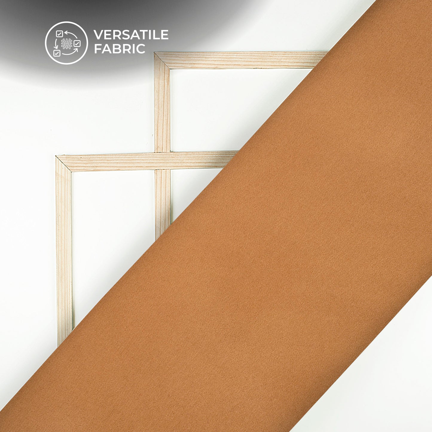 Chocolate Brown Plain Banana Crepe Fabric (Width 58 Inches)