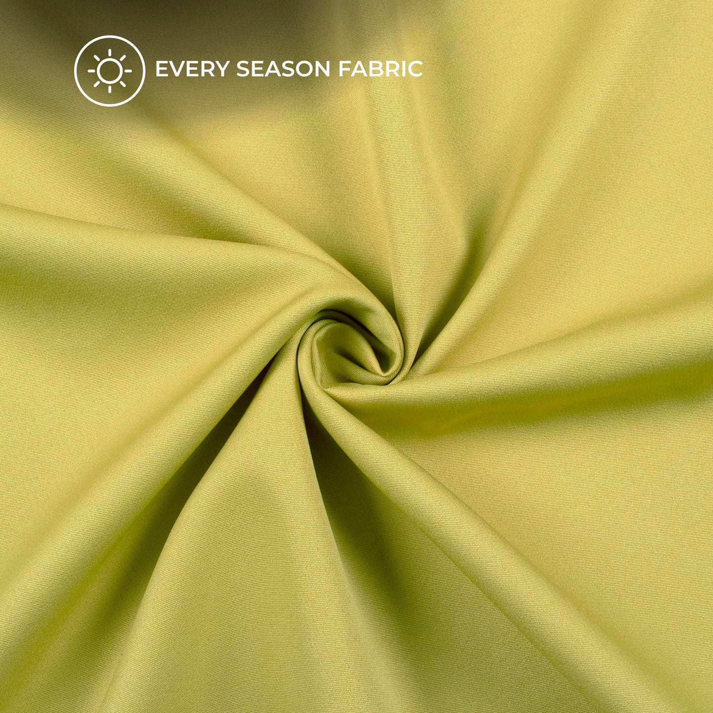 Chartreuse Yellow Plain Banana Crepe Fabric (Width 58 Inches)