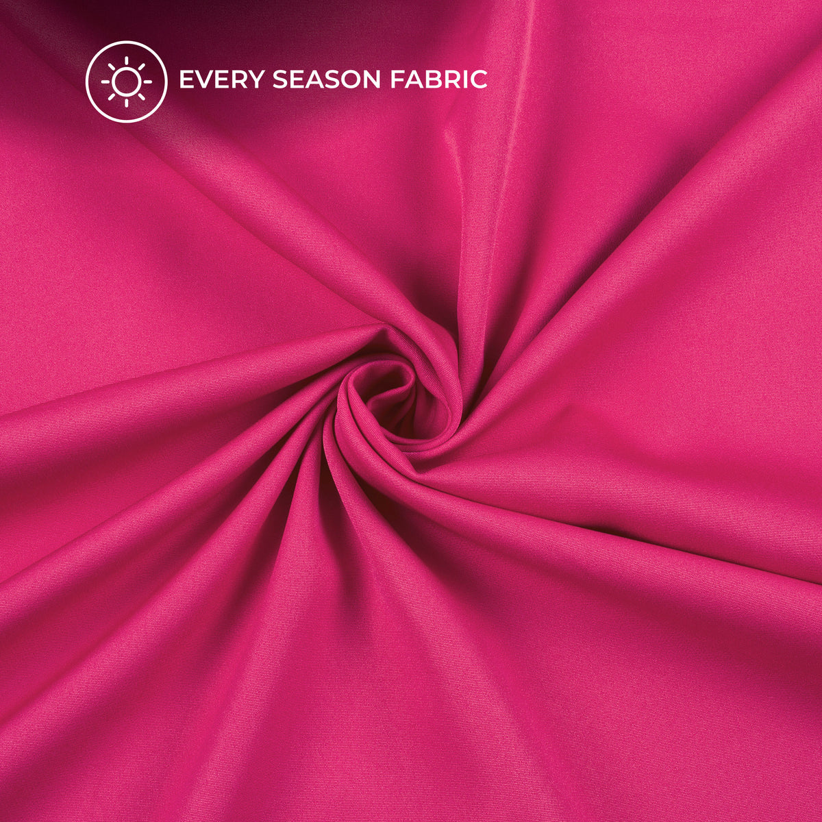 Bright Pink Plain Banana Crepe Fabric (Width 58 Inches)