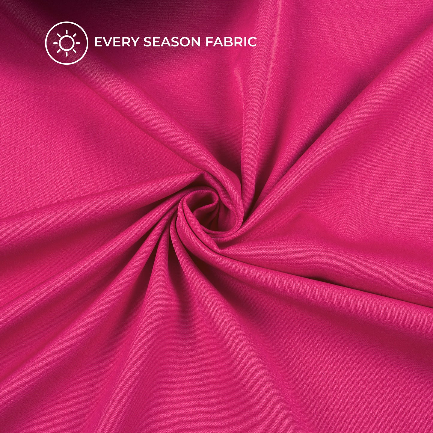 Bright Pink Plain Banana Crepe Fabric (Width 58 Inches)