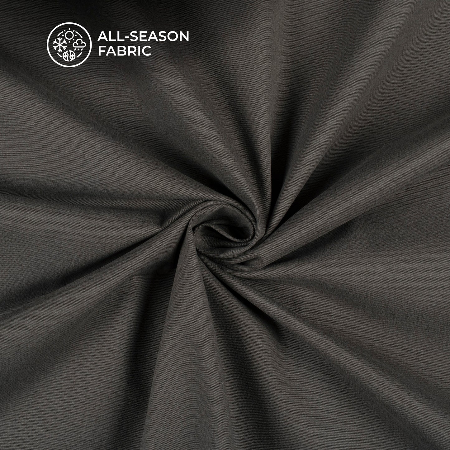 Dark Grey Plain Flexi Lycra Fabric (Width 56 Inches)