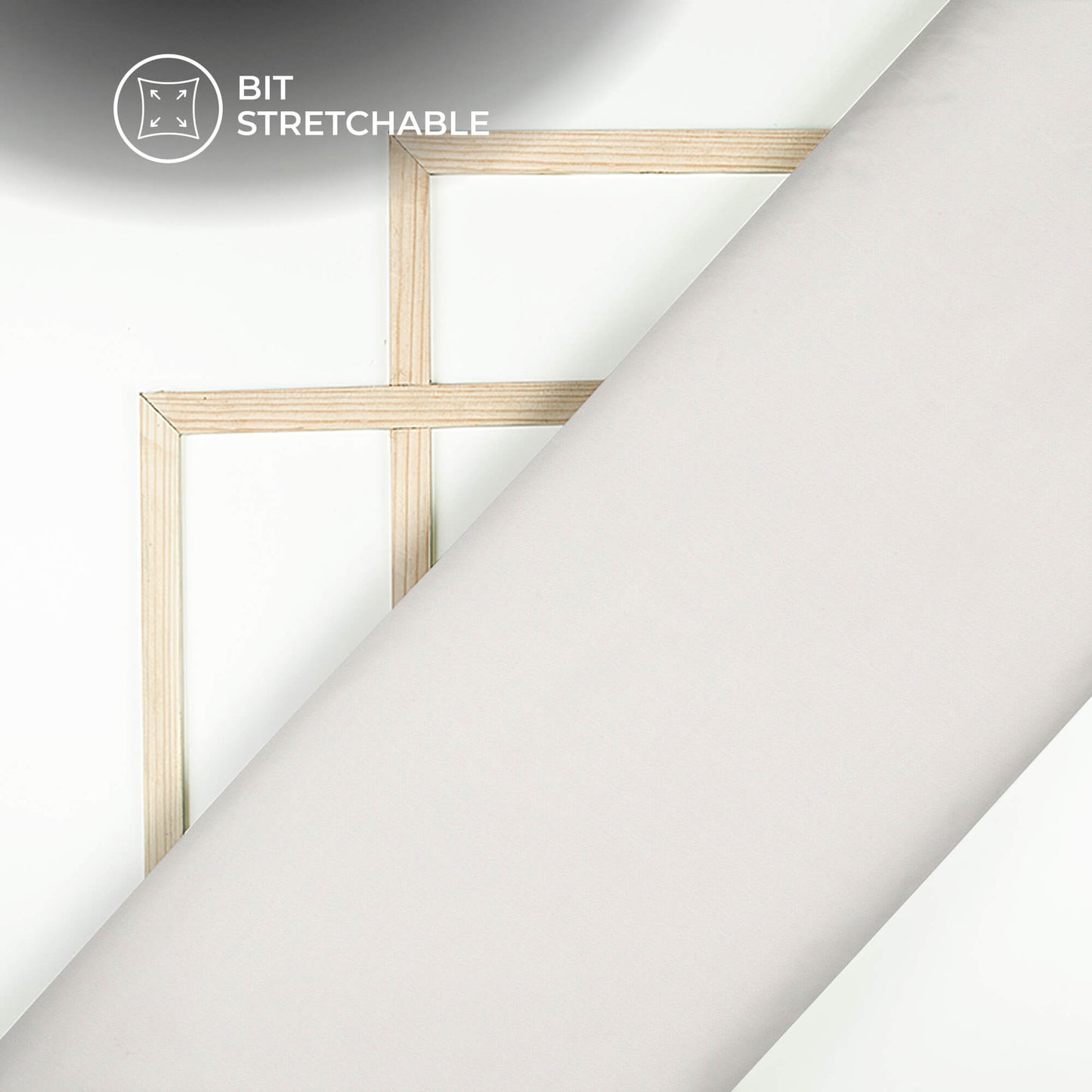 White Plain Textured Linen Slub Fabric (Width 54 Inches)
