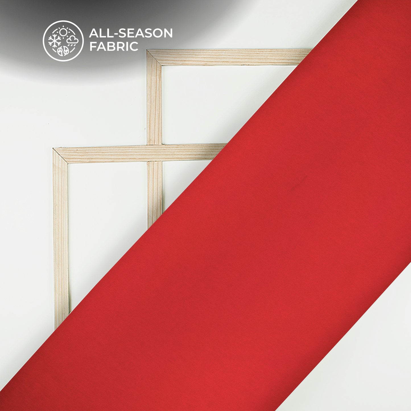 Red Stratched Modal Cotton Lycra Fabric (Width 70 Inches)