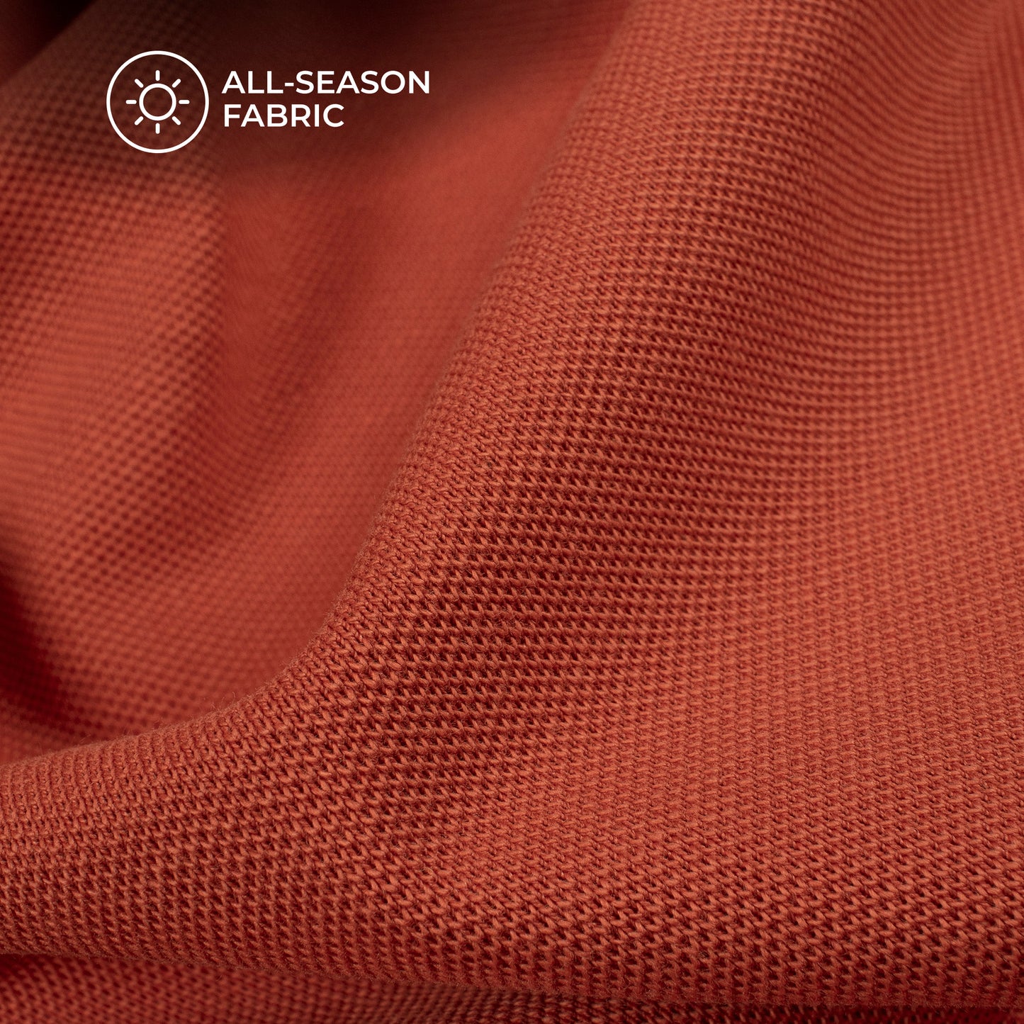 Burnt Orange Plain Stretch Cotton Fabric(Width 86 Inches)
