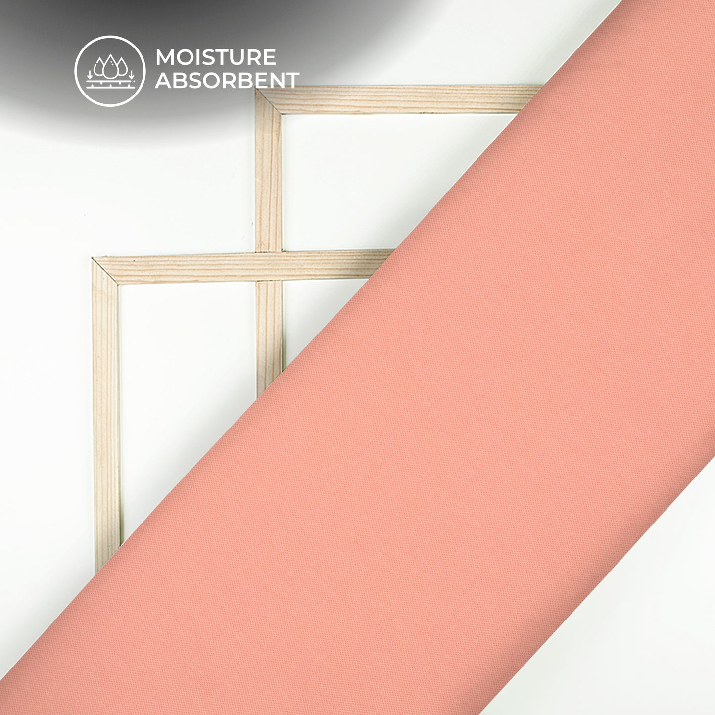 Pink  Plain Stretch Cotton Fabric(Width 96 Inches)