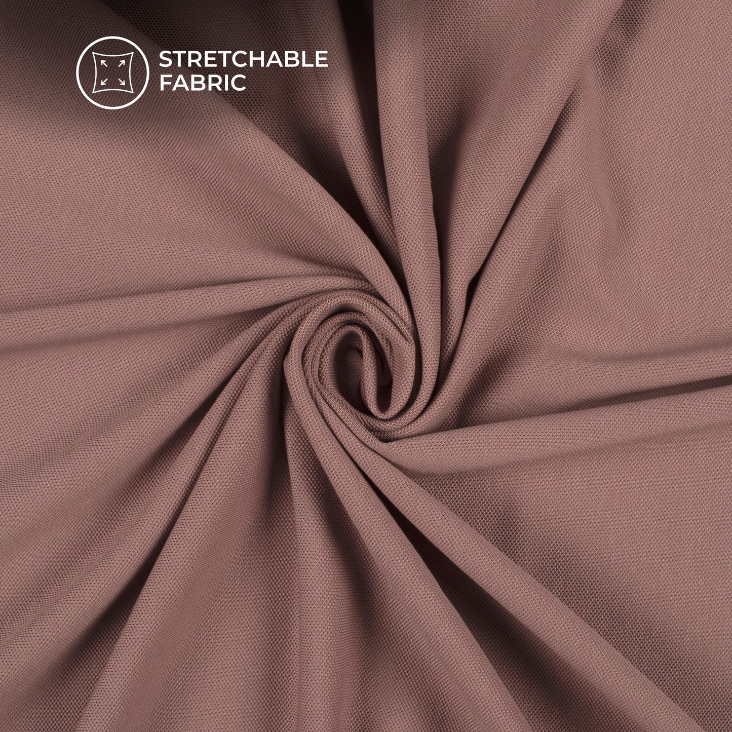Onion Purple Plain Stretch Cotton Fabric(Width 86 Inches)