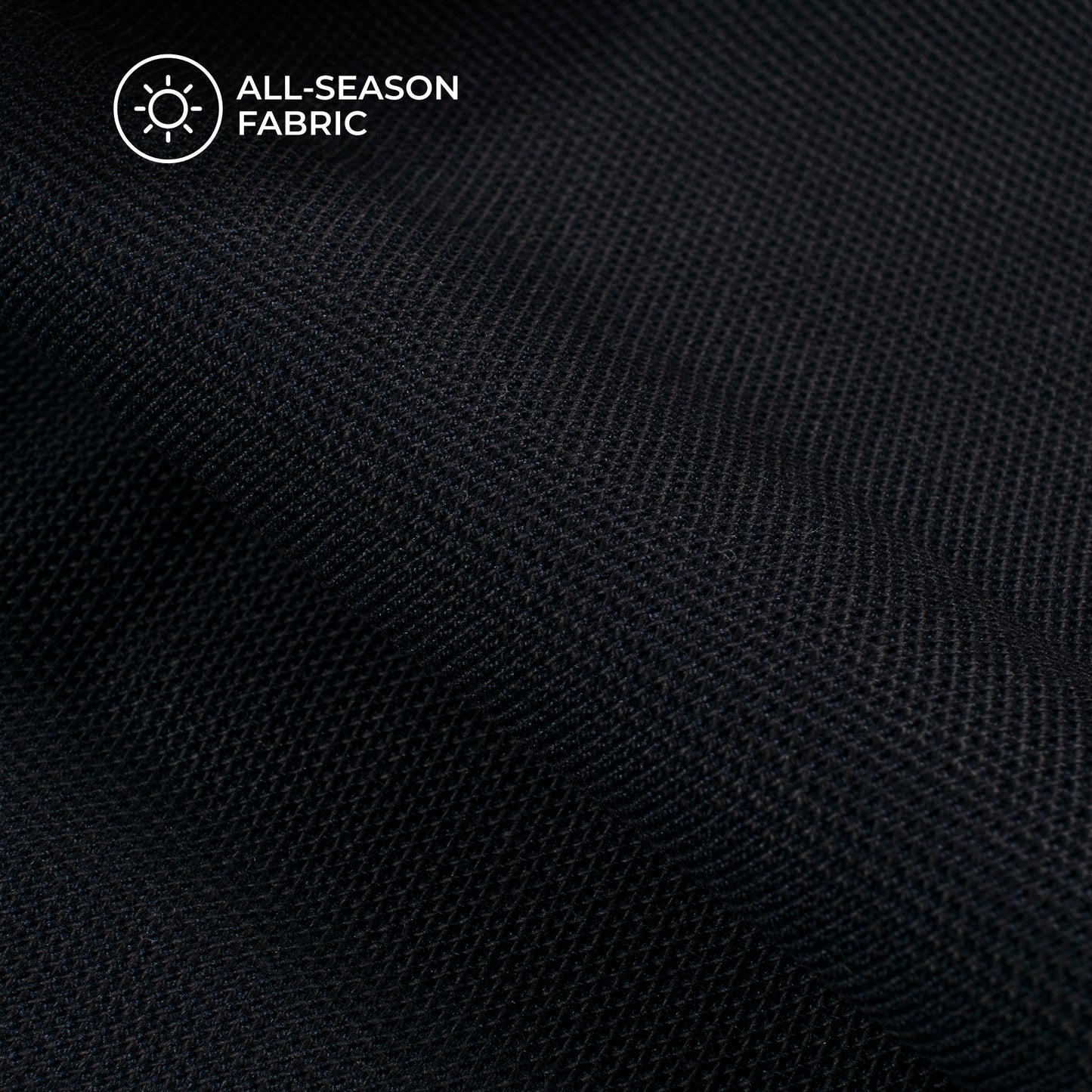 Navy Blue Plain Stretch Cotton Fabric(Width 86 Inches)
