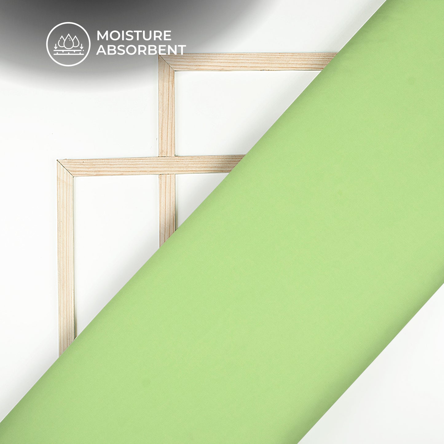 Seafoam Green Plain Stretch Cotton Fabric(Width 86 Inches)