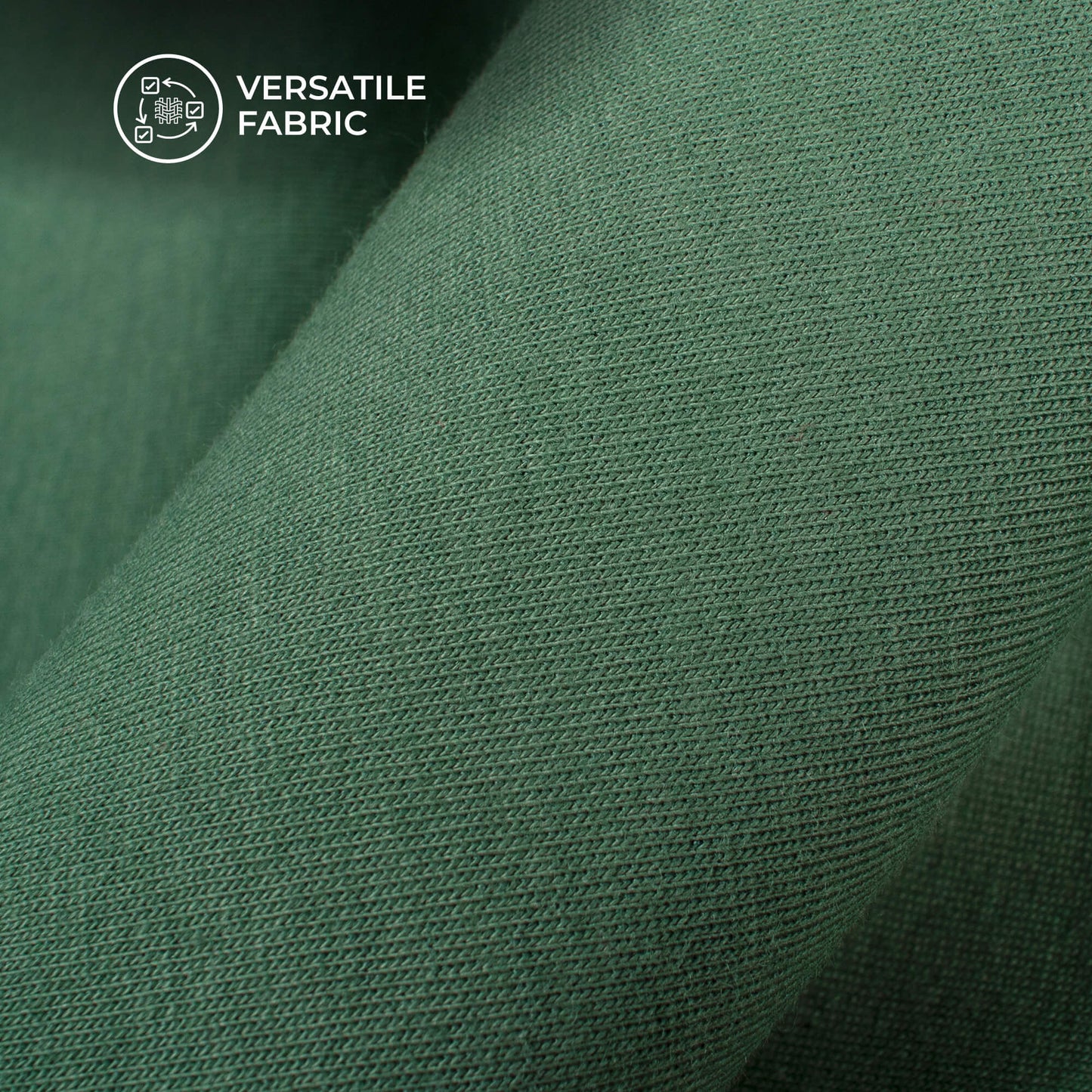 Winter Green Blend Semi Scuba Fabric (Width 70 Inches)