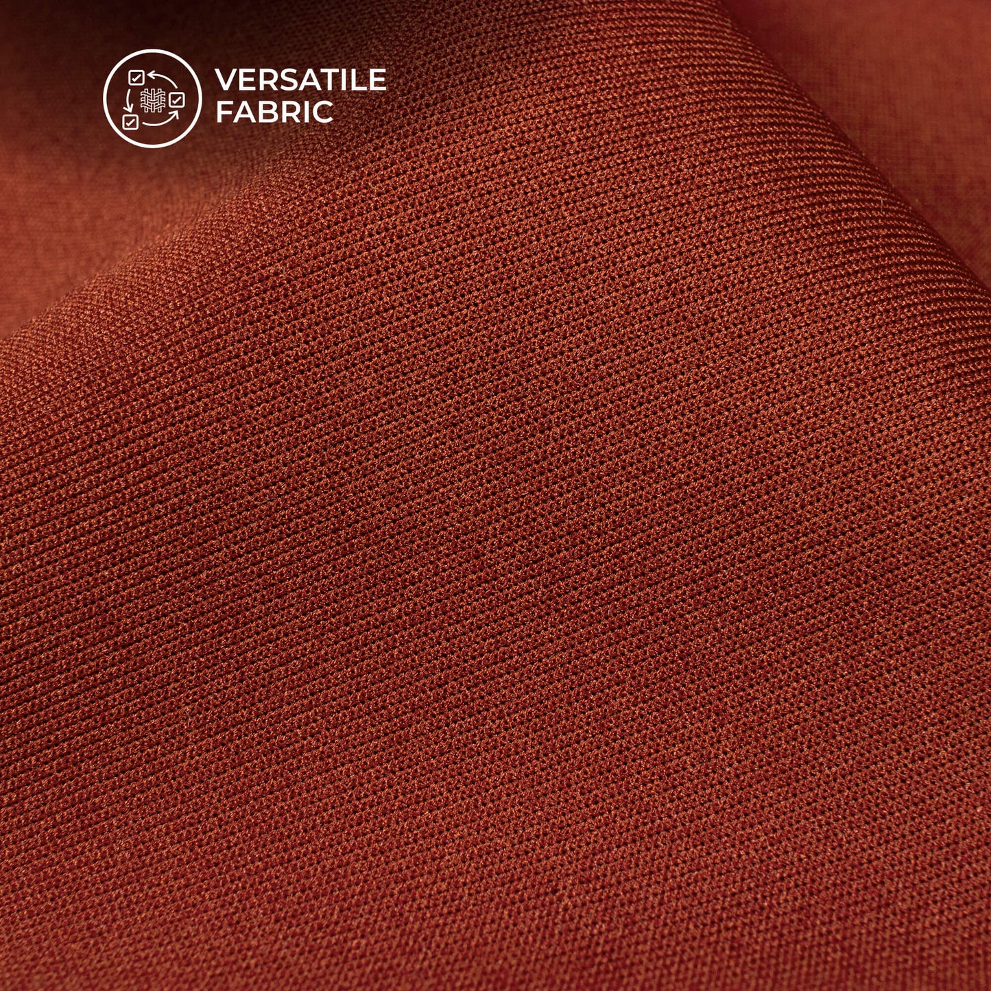 Burnt Orange Blend Semi Scuba Fabric (Width 70 Inches)