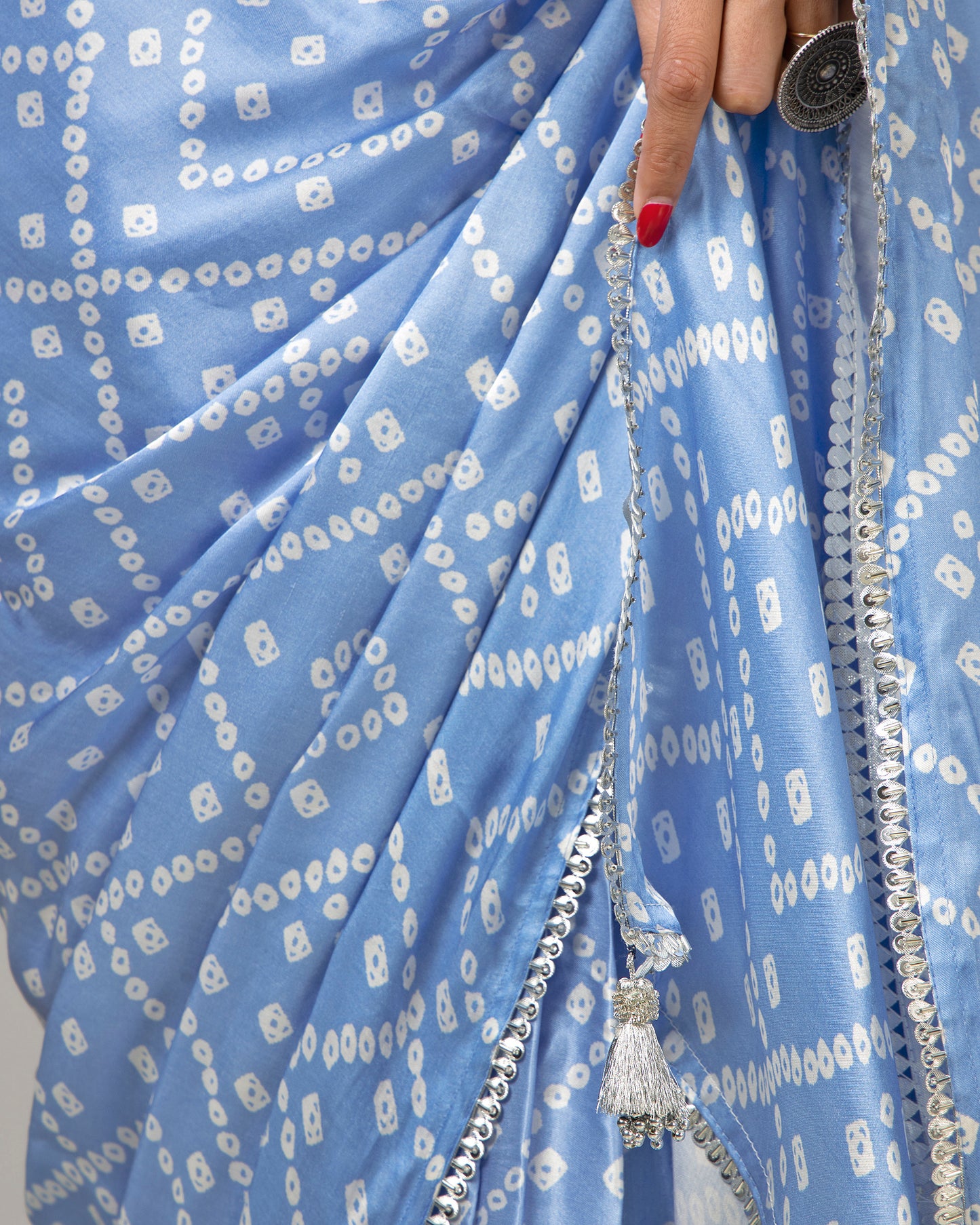 Smart Bandhanii Pre-Draped Saree