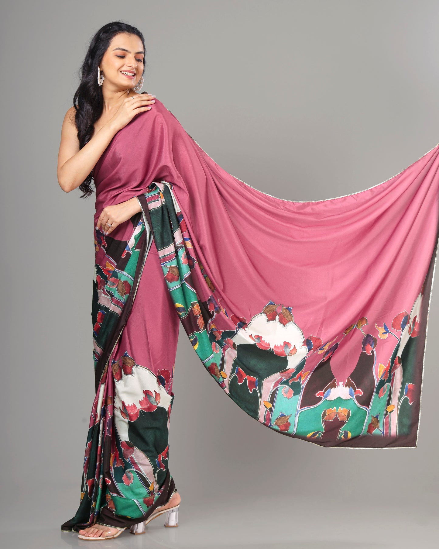 Exclusive Women's Designer Bollywood Pre-Draped Saree