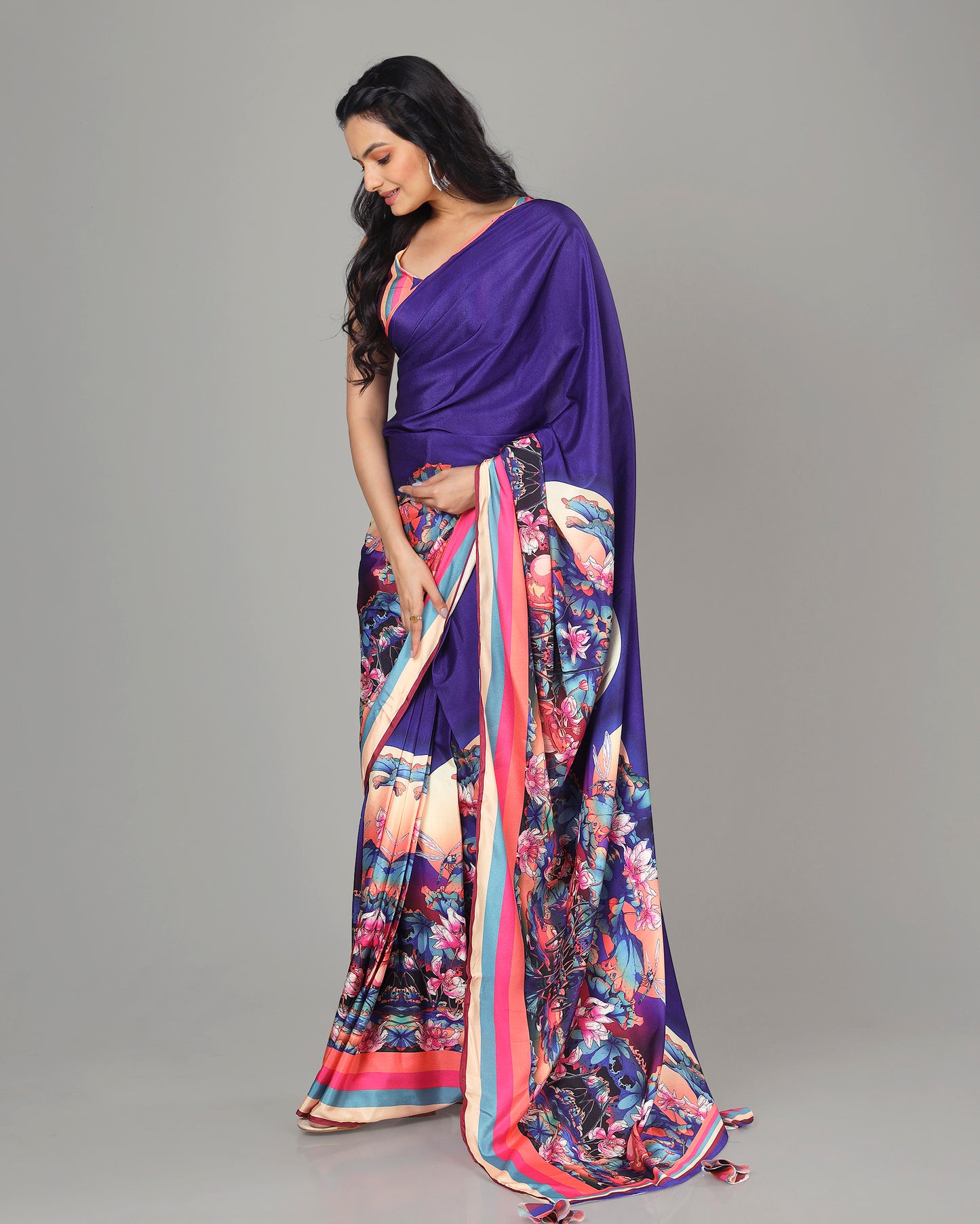 Exclusive Floral Women's Designer Bollywood Saree