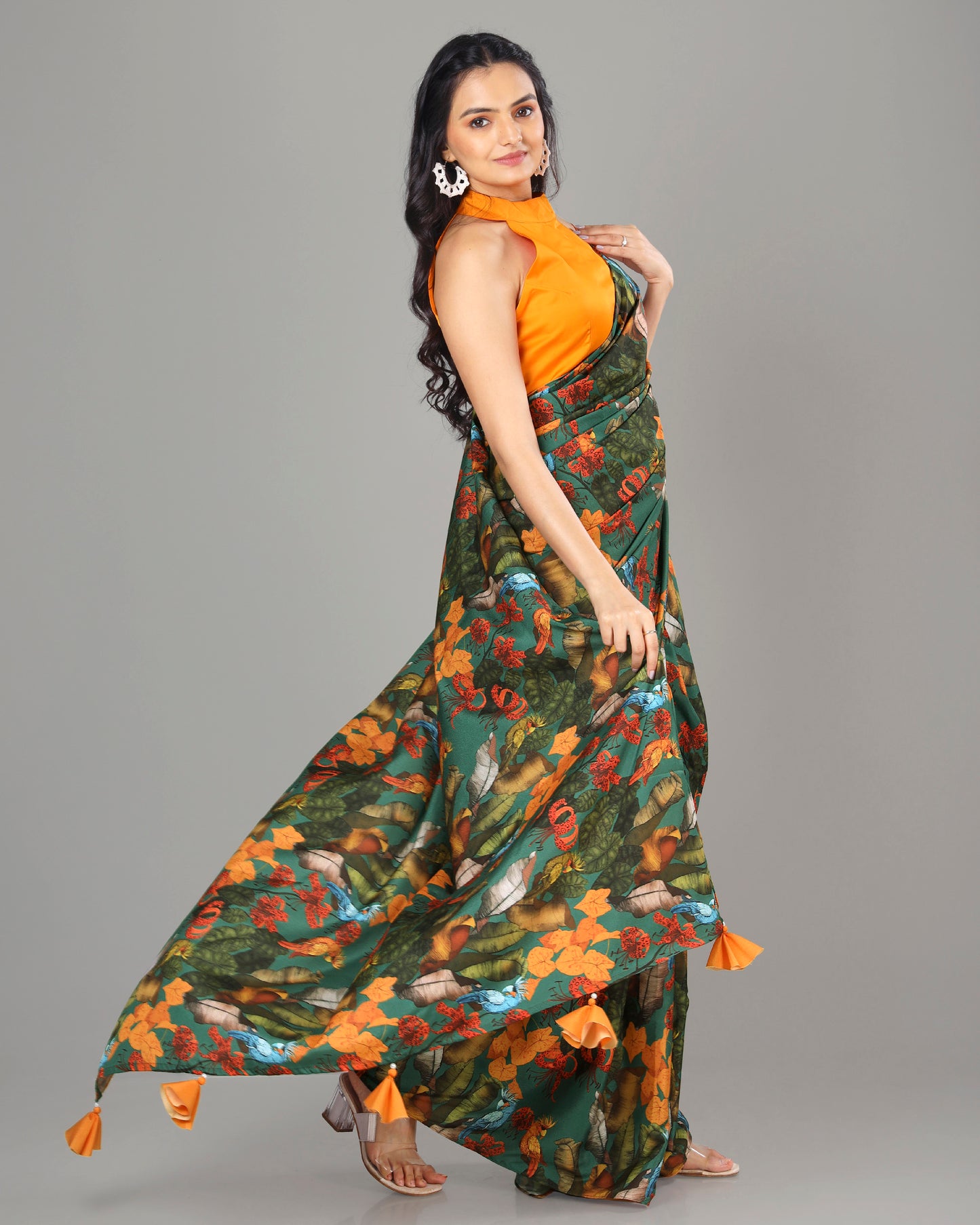 Bestselling Floral Women's Designer Bollywood Saree