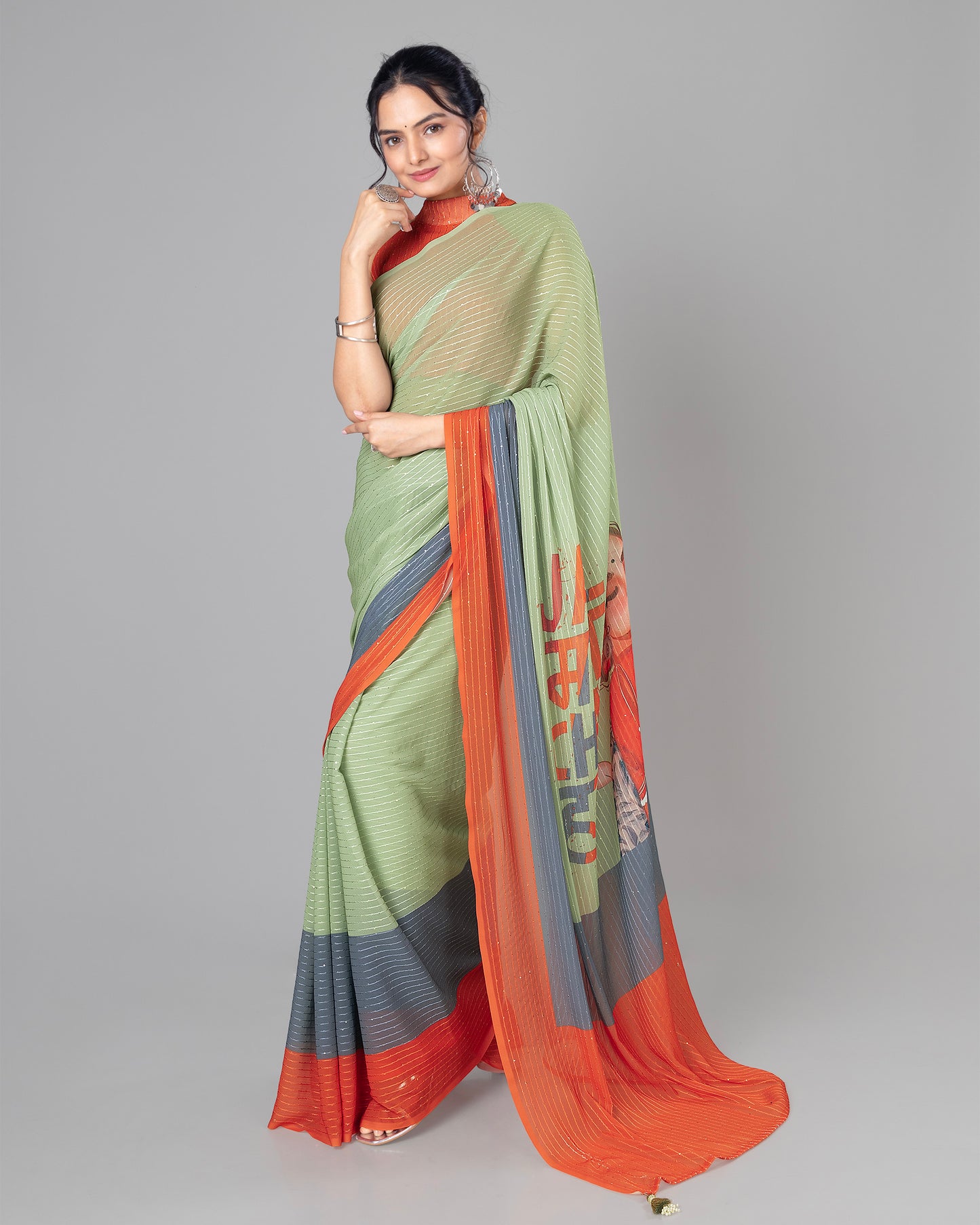 Exclusive Quirky Designer Embroidery Saree