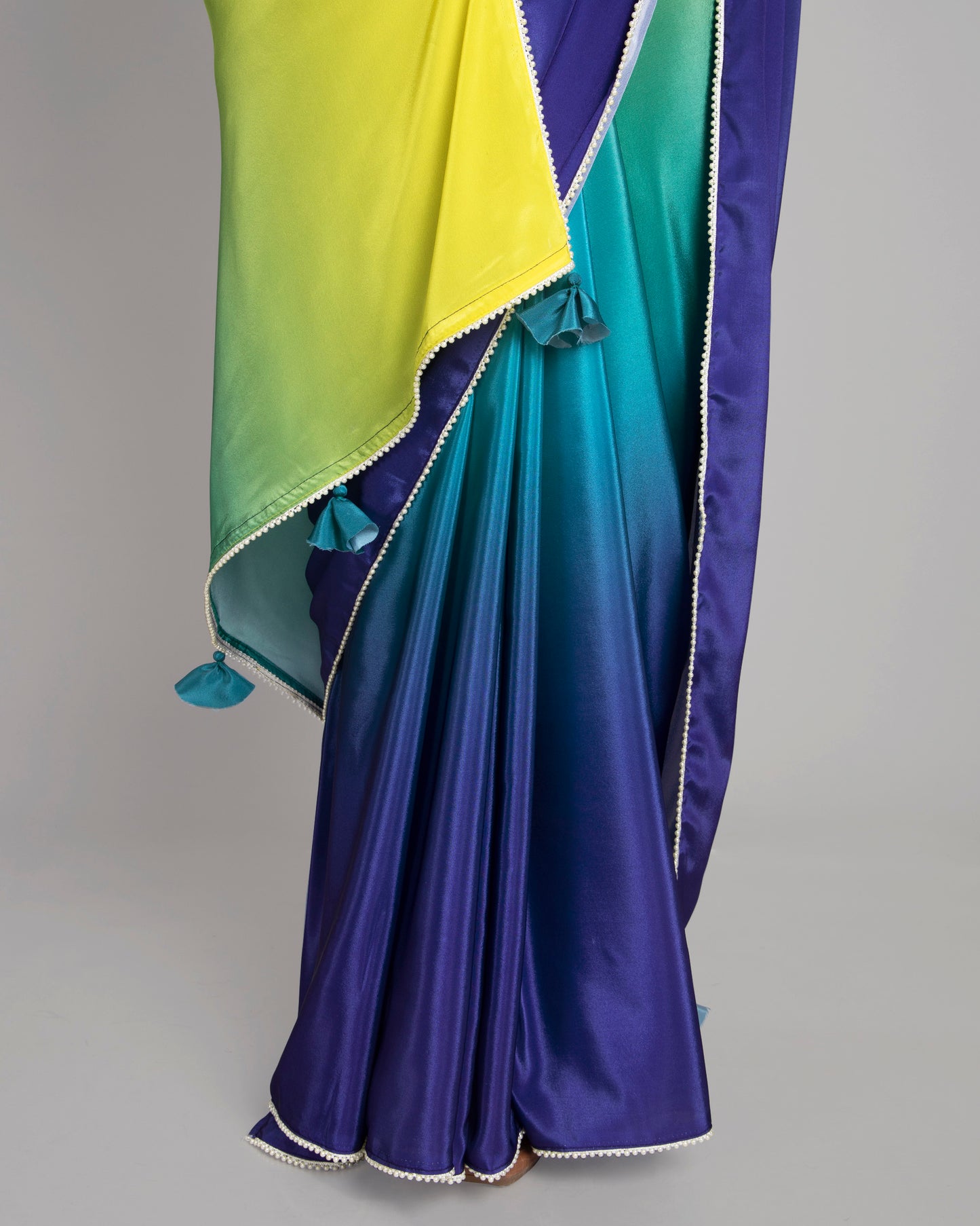 Stylish Ombre Bollywood Designer Silk Saree