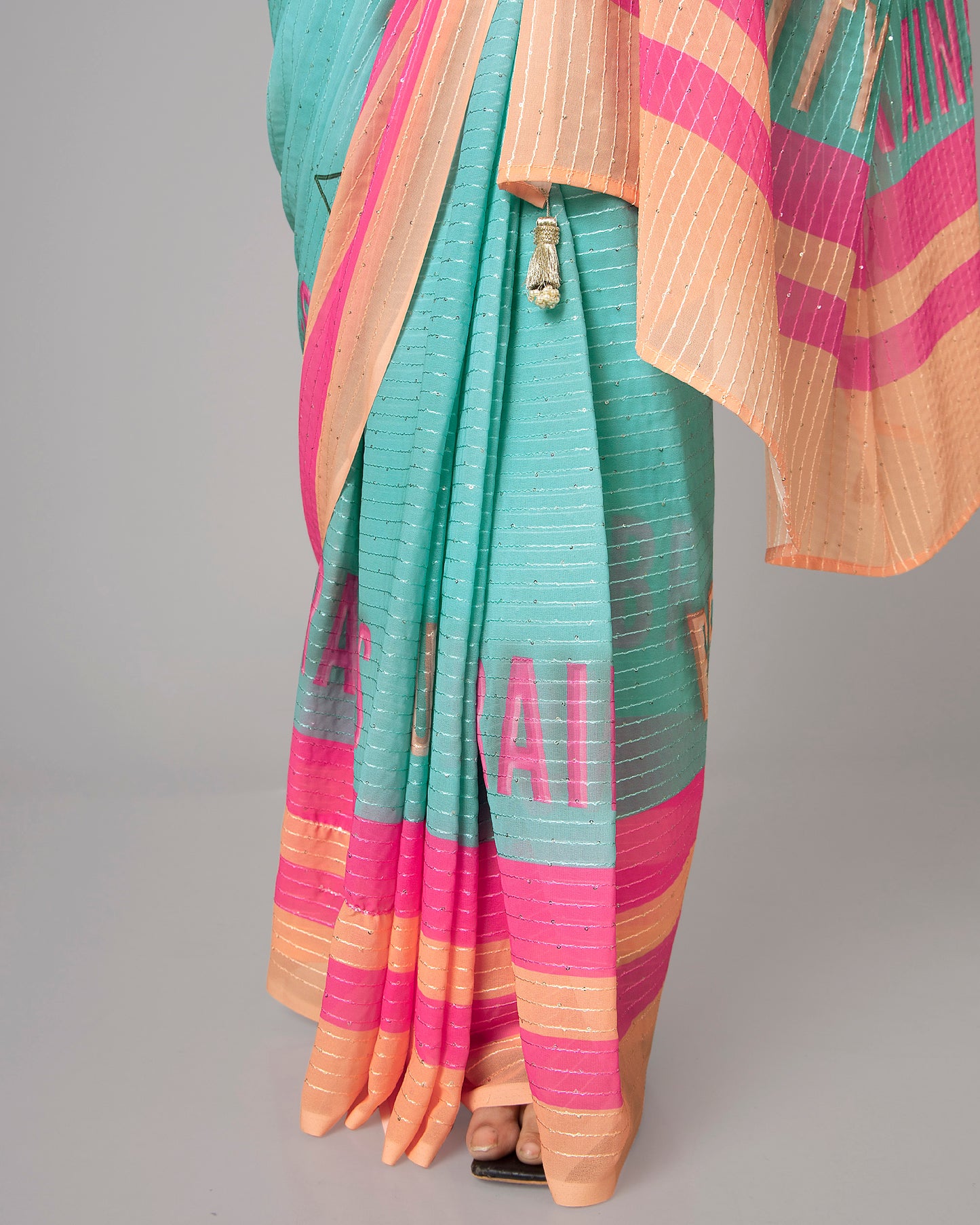 Embrace Beauty & Brains with this Quirky Pre-Draped Saree