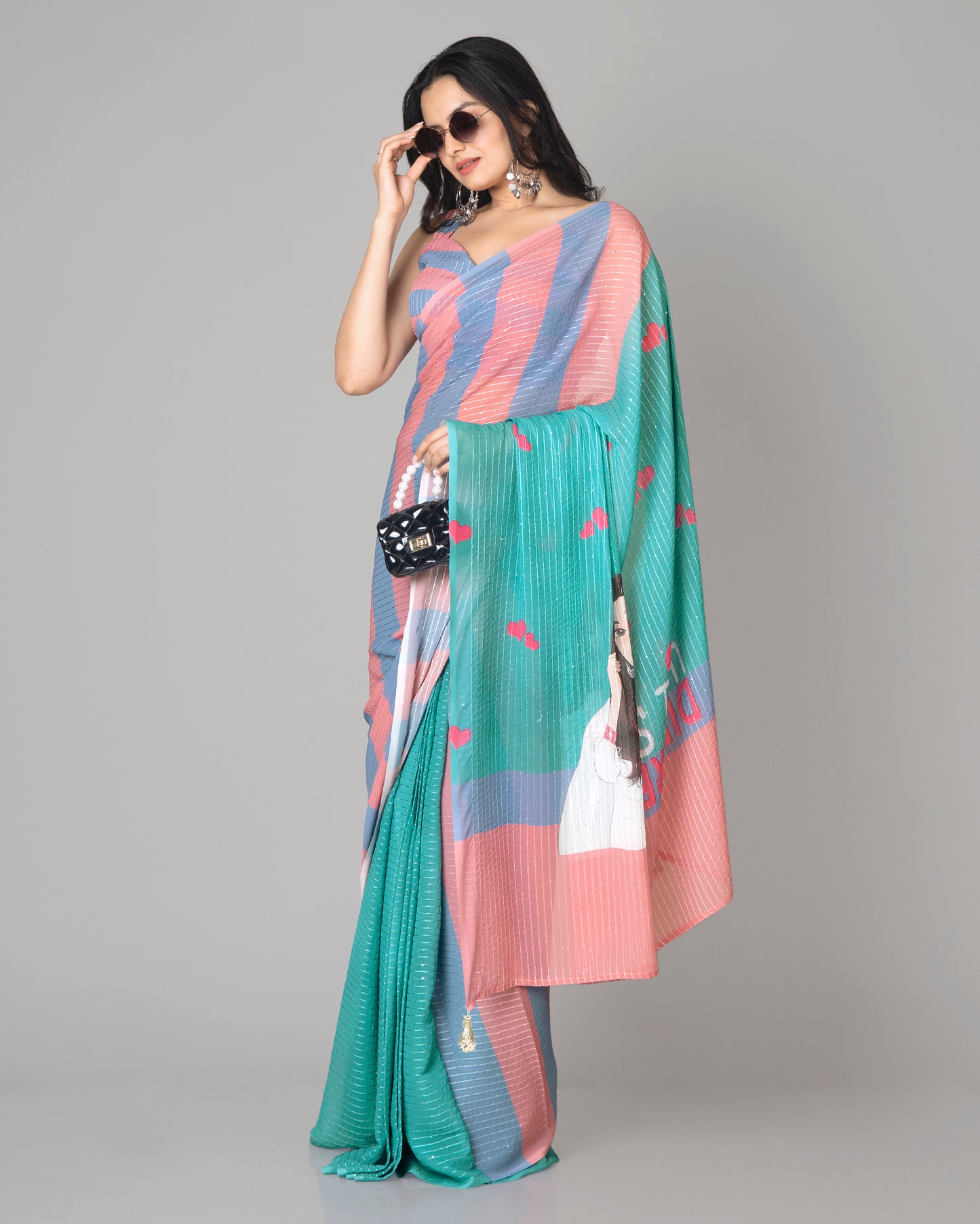 Perfect Pre-Draped Beauty With Quirky Twist Saree