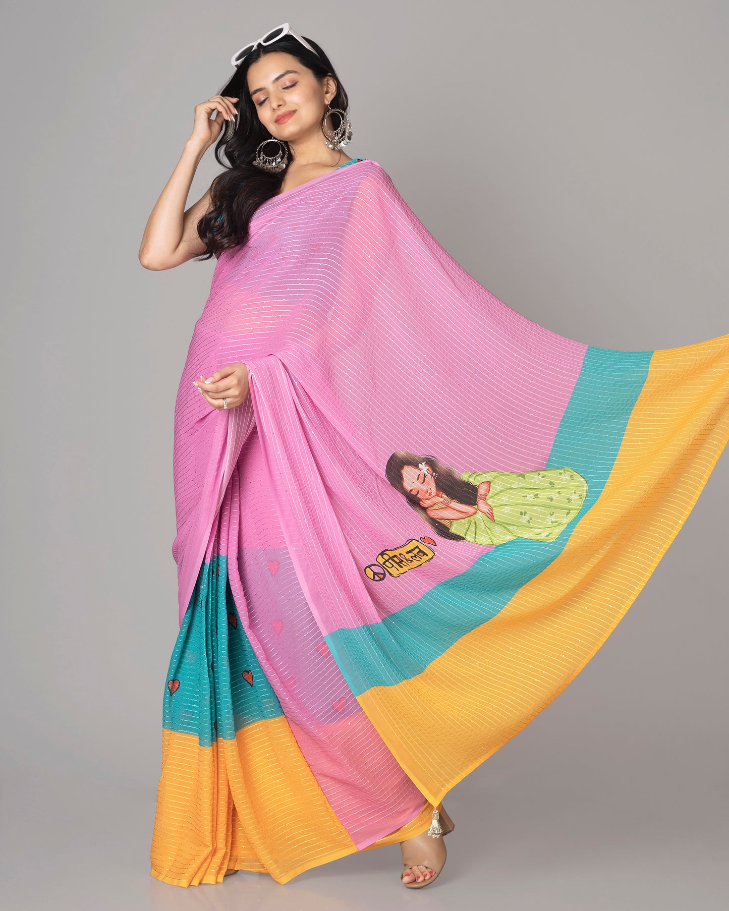 Unleash Your Inner Fashionista With Quirky Pre-Draped Saree