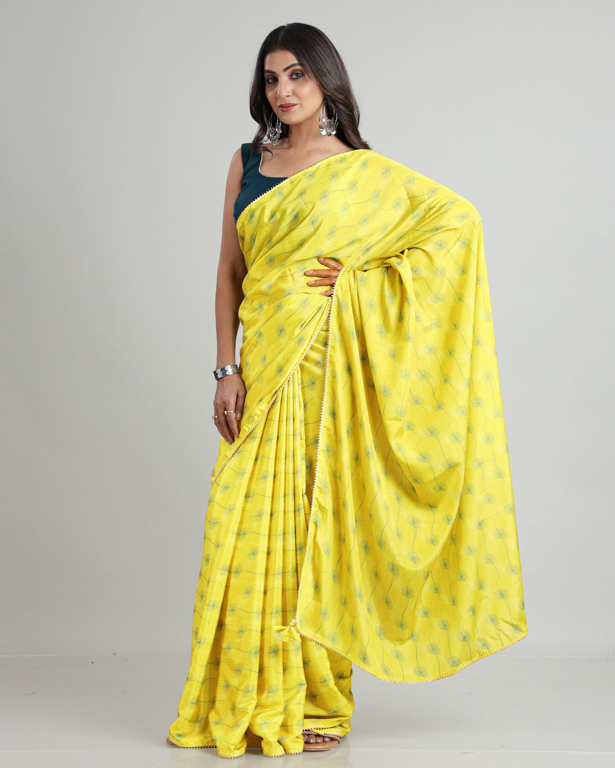 Cool Breeze, Silk Embrace: The Crafted Comfort Saree