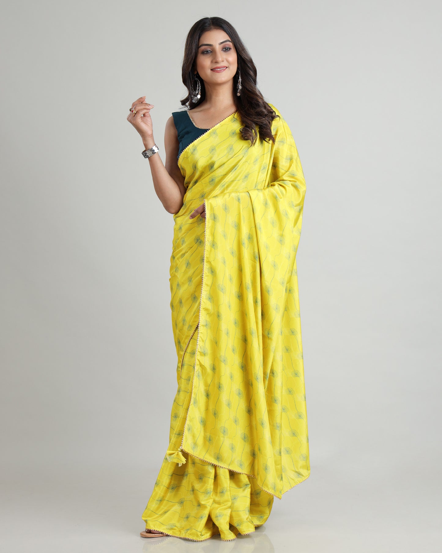 Cool Breeze, Silk Embrace: The Crafted Comfort Saree