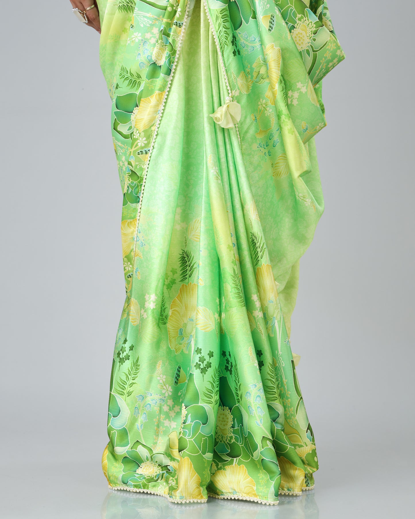 Luxuriously Soft: Chiffon Satin Saree