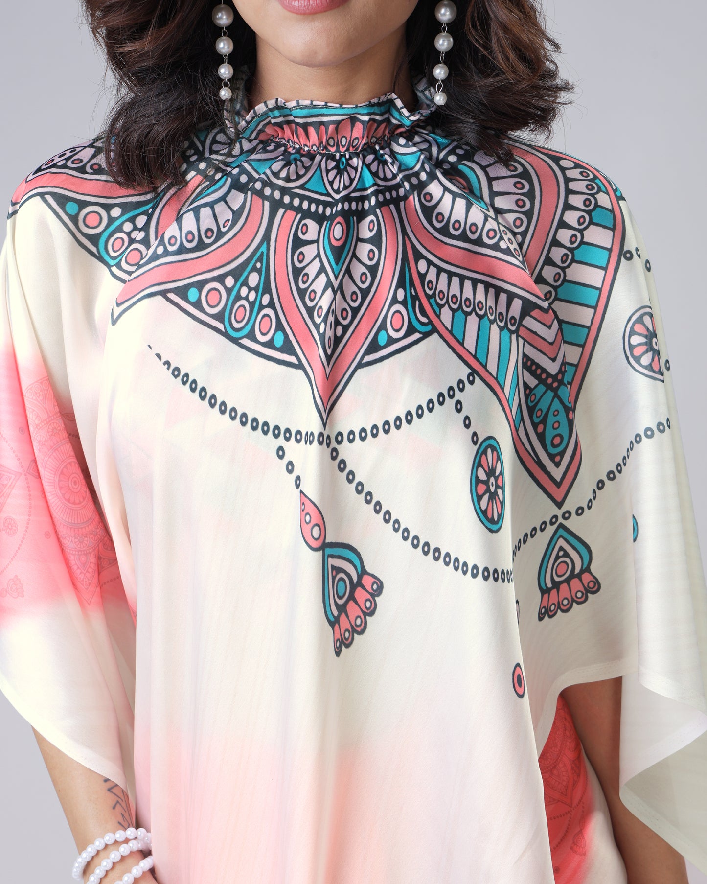 Vintage Mandalaa Print Freehand Saree