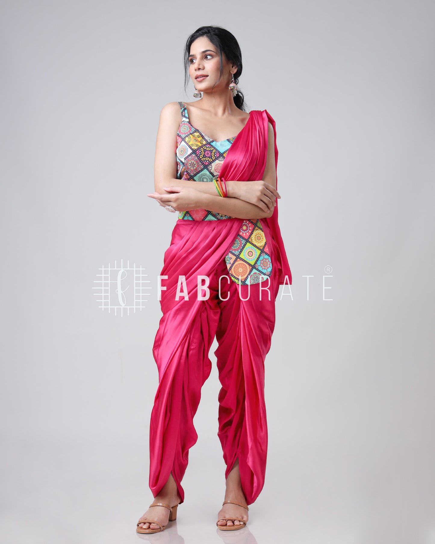 Veerangana By Fabcurate: The Ultimate Dhoti Pre-Drape Saree With Pocket And Belt