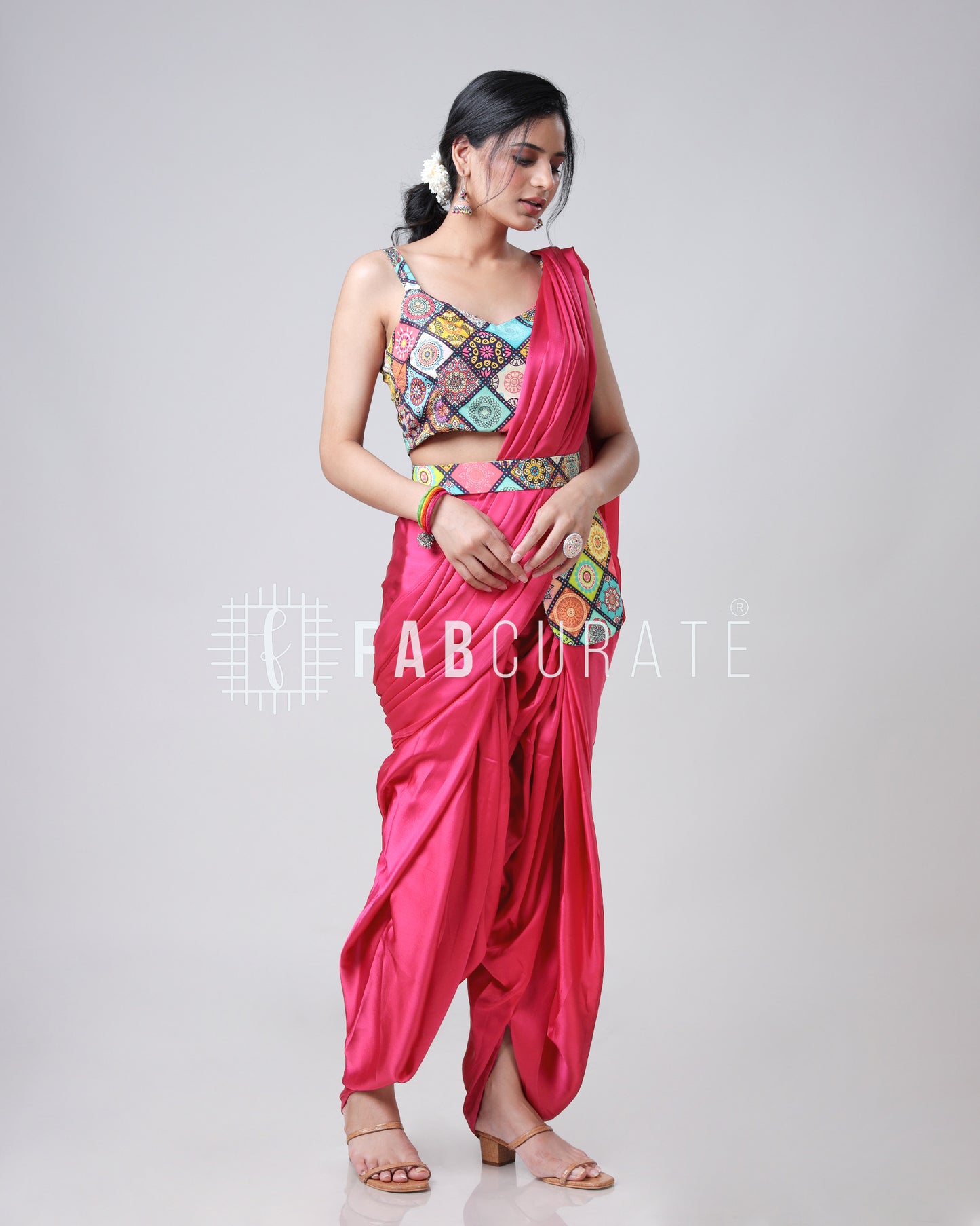 Veerangana By Fabcurate: The Ultimate Dhoti Pre-Drape Saree With Pocket And Belt