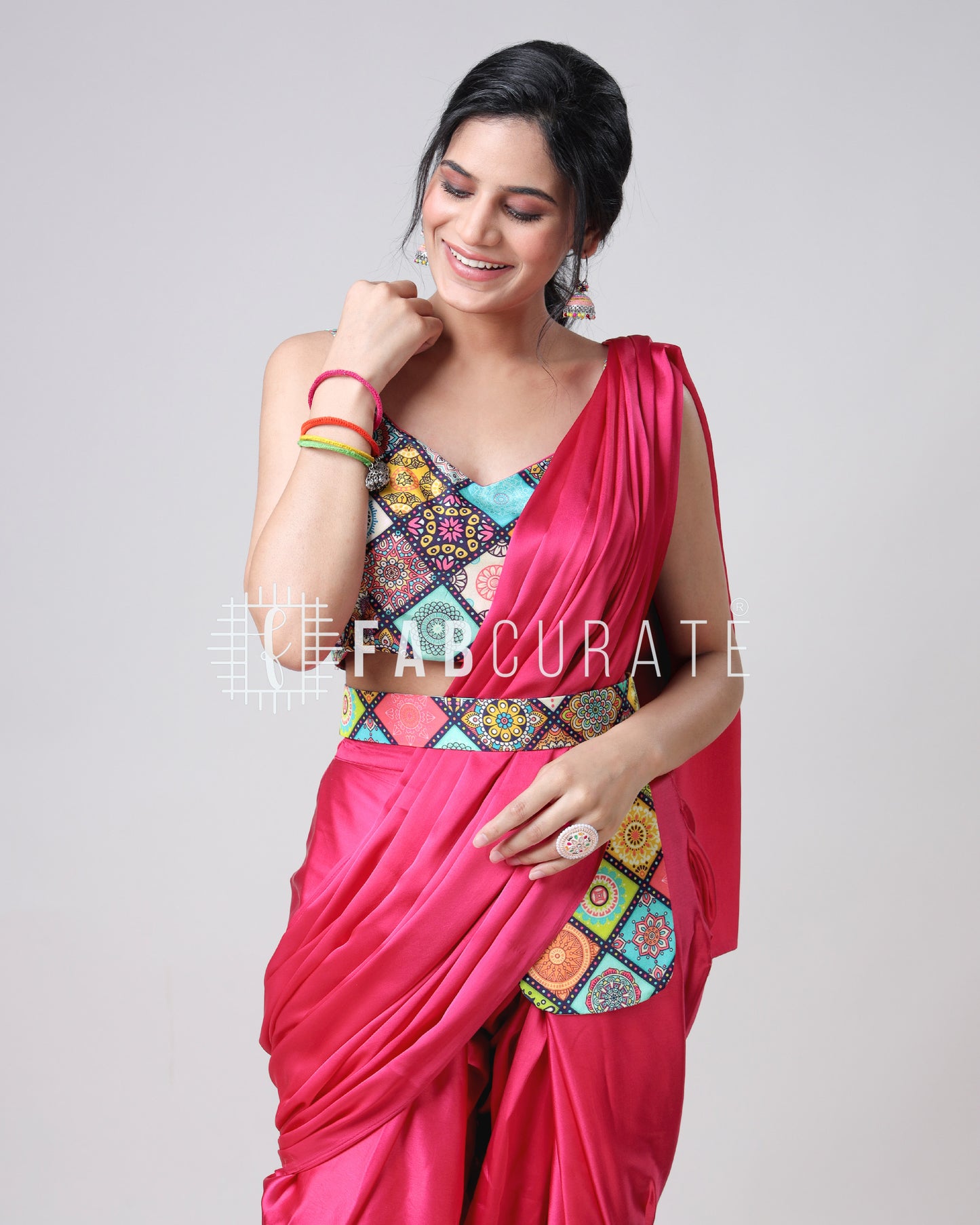 Veerangana By Fabcurate: The Ultimate Dhoti Pre-Drape Saree With Pocket And Belt