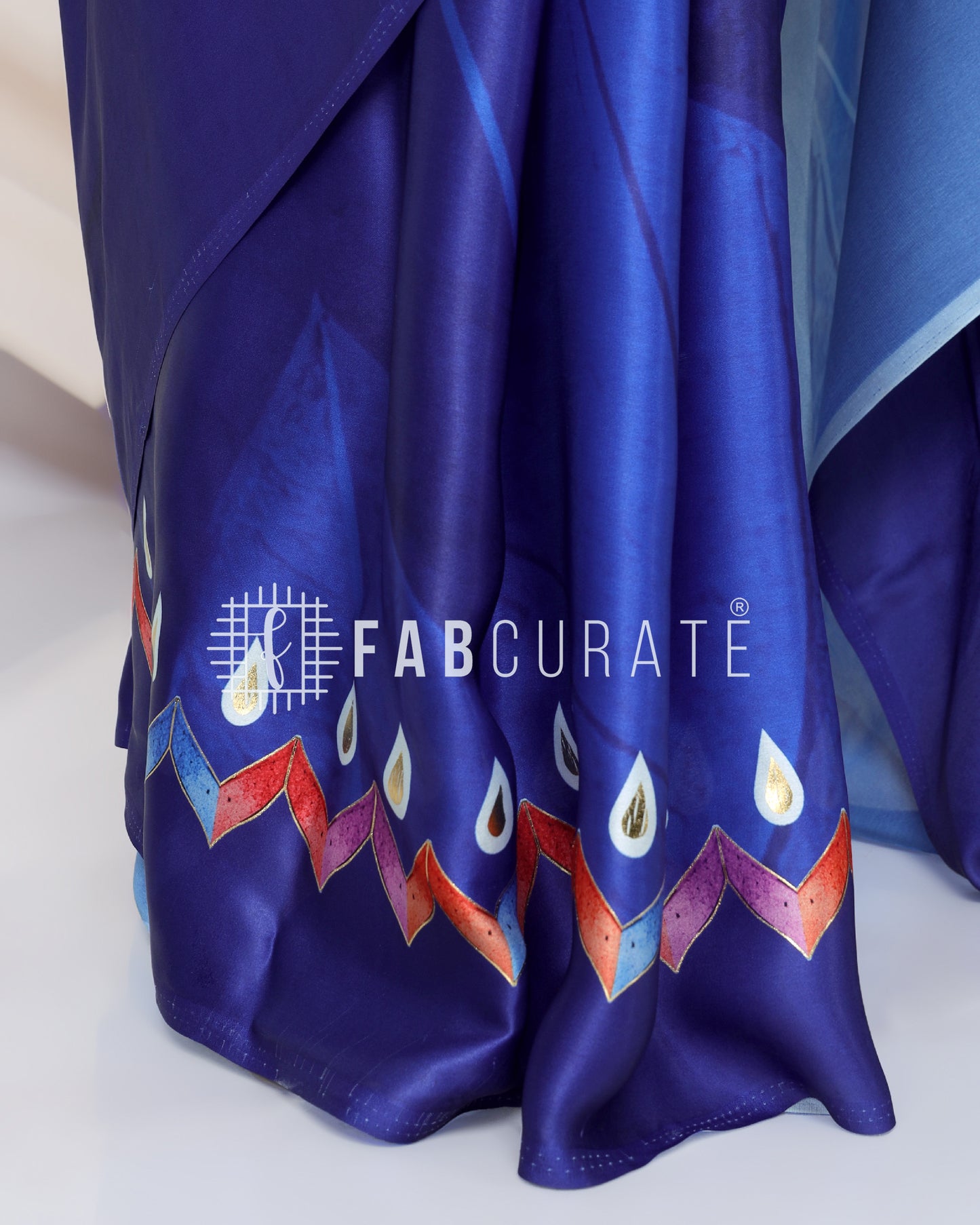 Festival of Flare -Golden Foil Work Freehand Saree