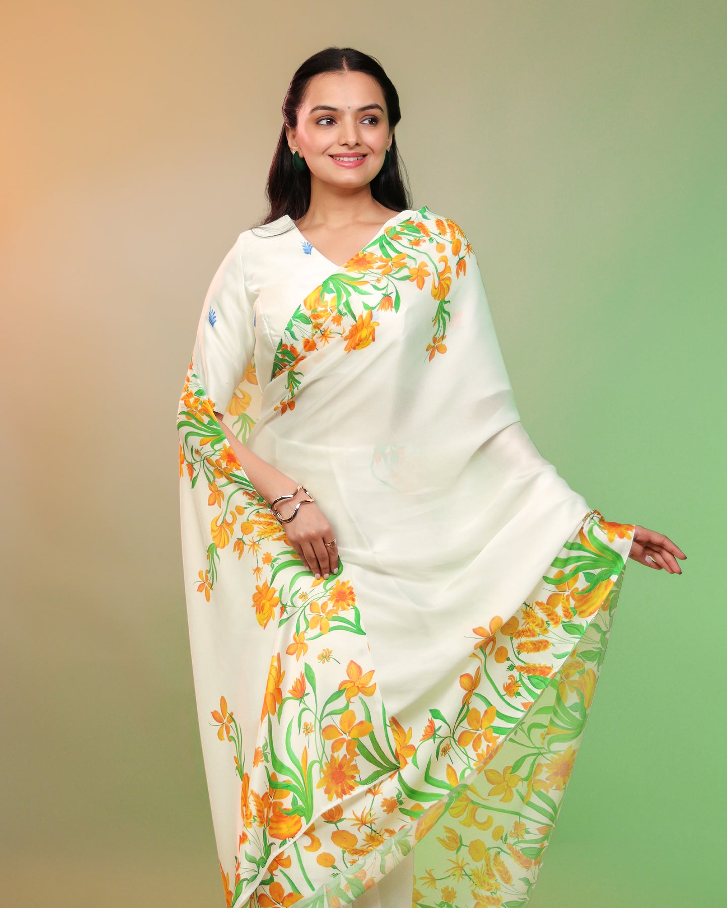 Saree Of Swaraj - A Fabcurate Tribute: Tri-Color Saree