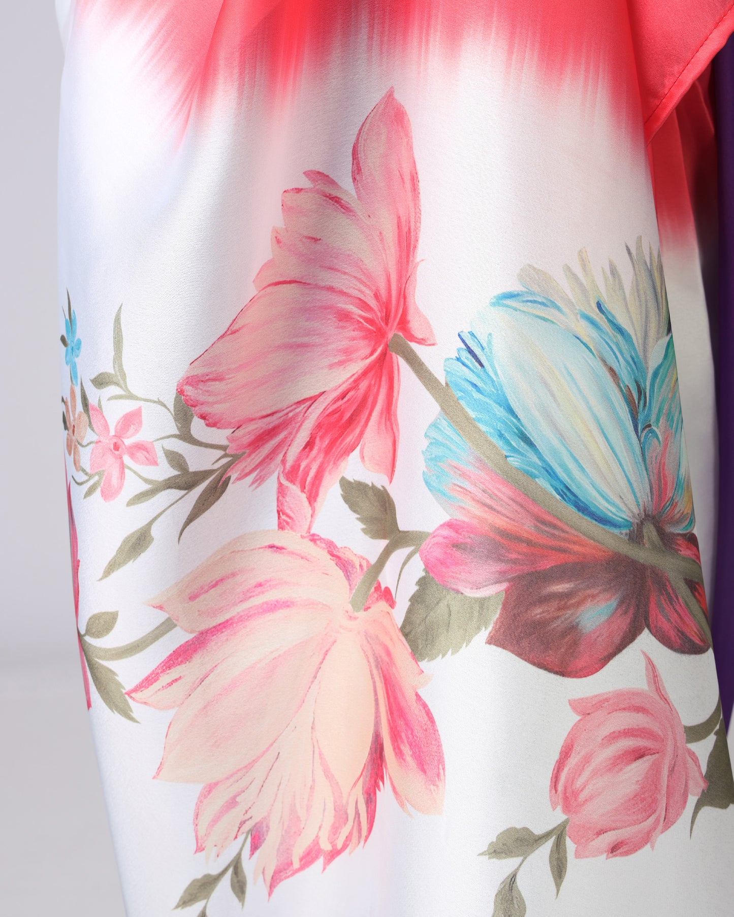 Dil Se Draped - Romantic Ombre And Floral Saree