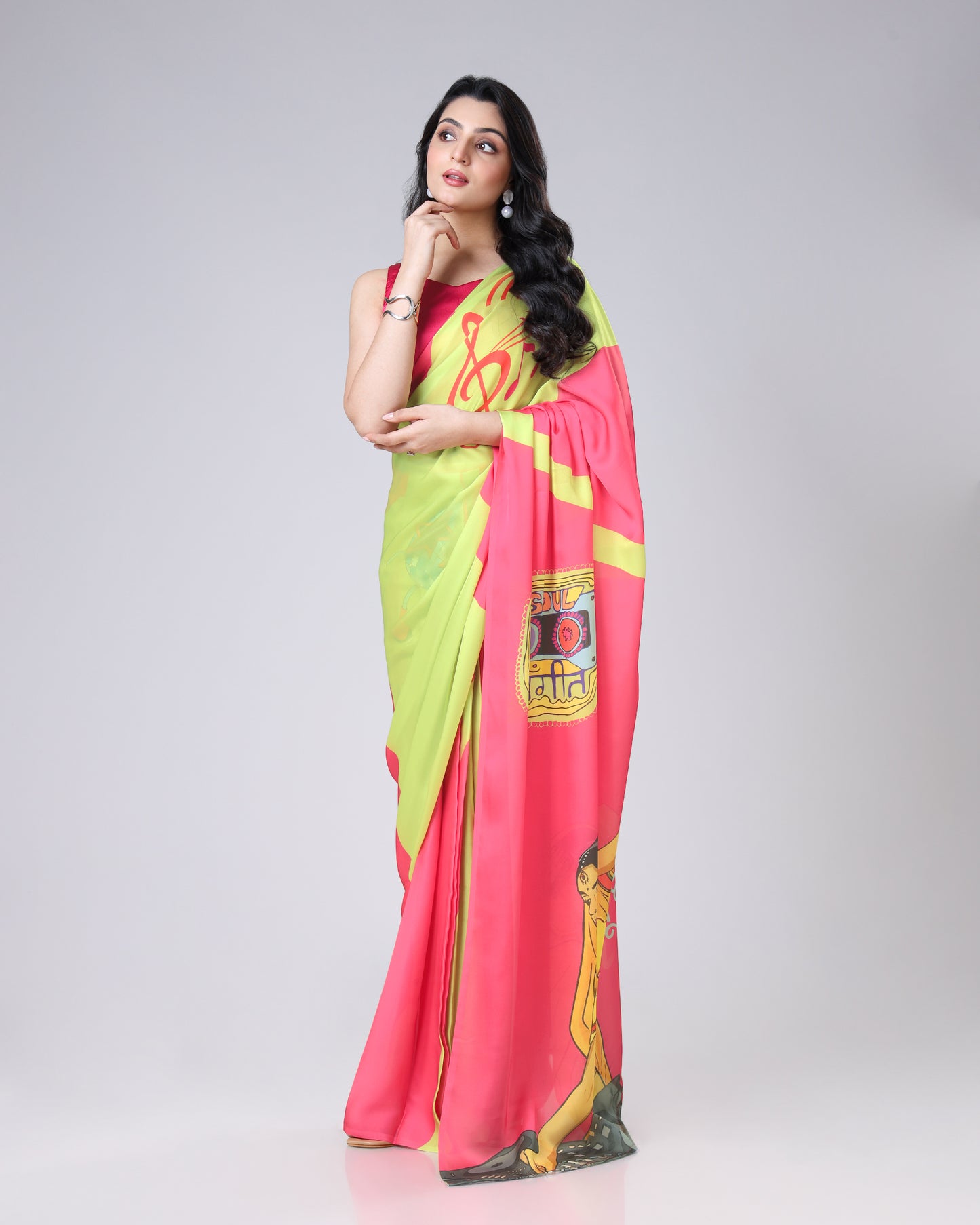 Ghoonghat with attitude – louder than words - Quirky Saree