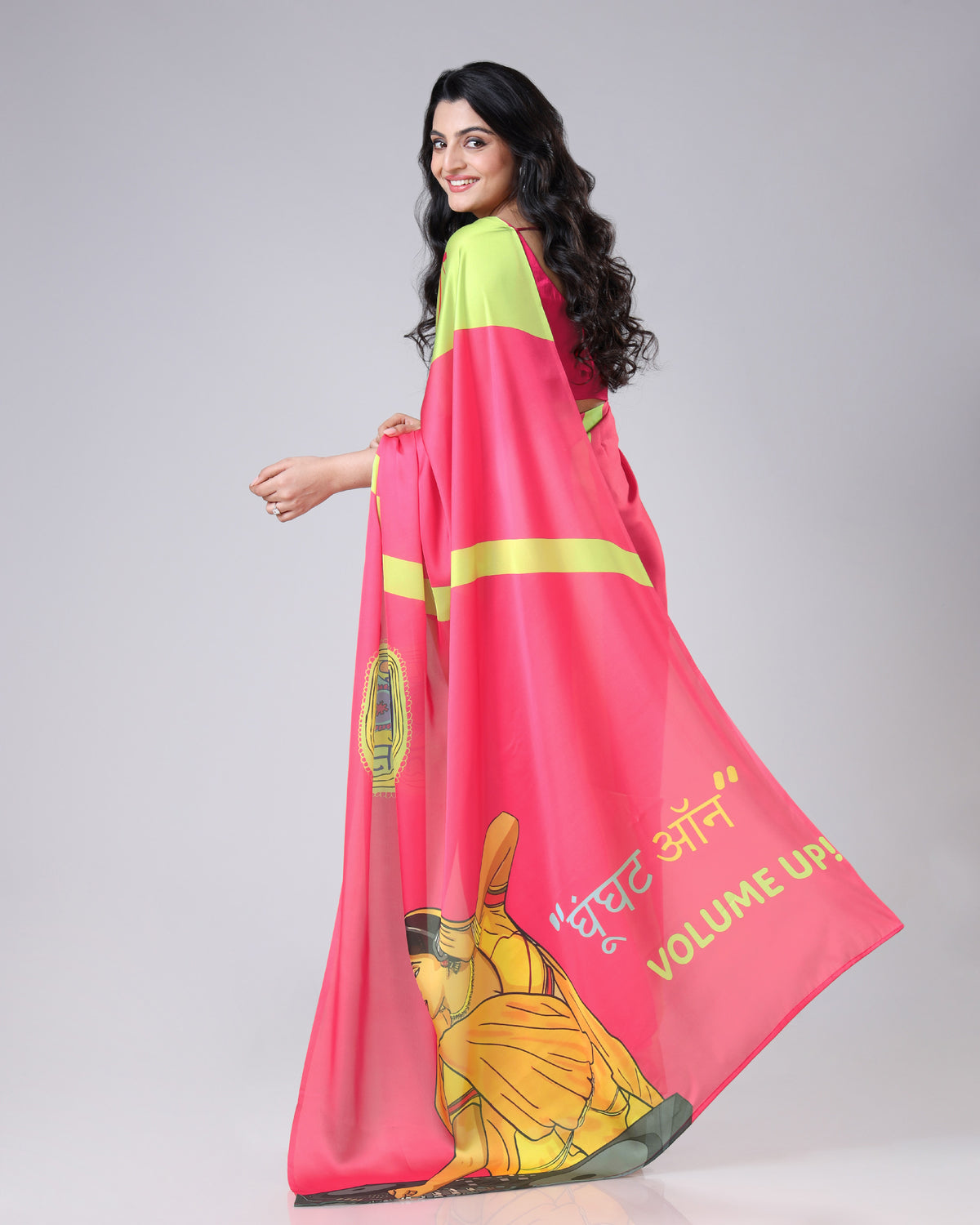 Ghoonghat with attitude – louder than words - Quirky Saree