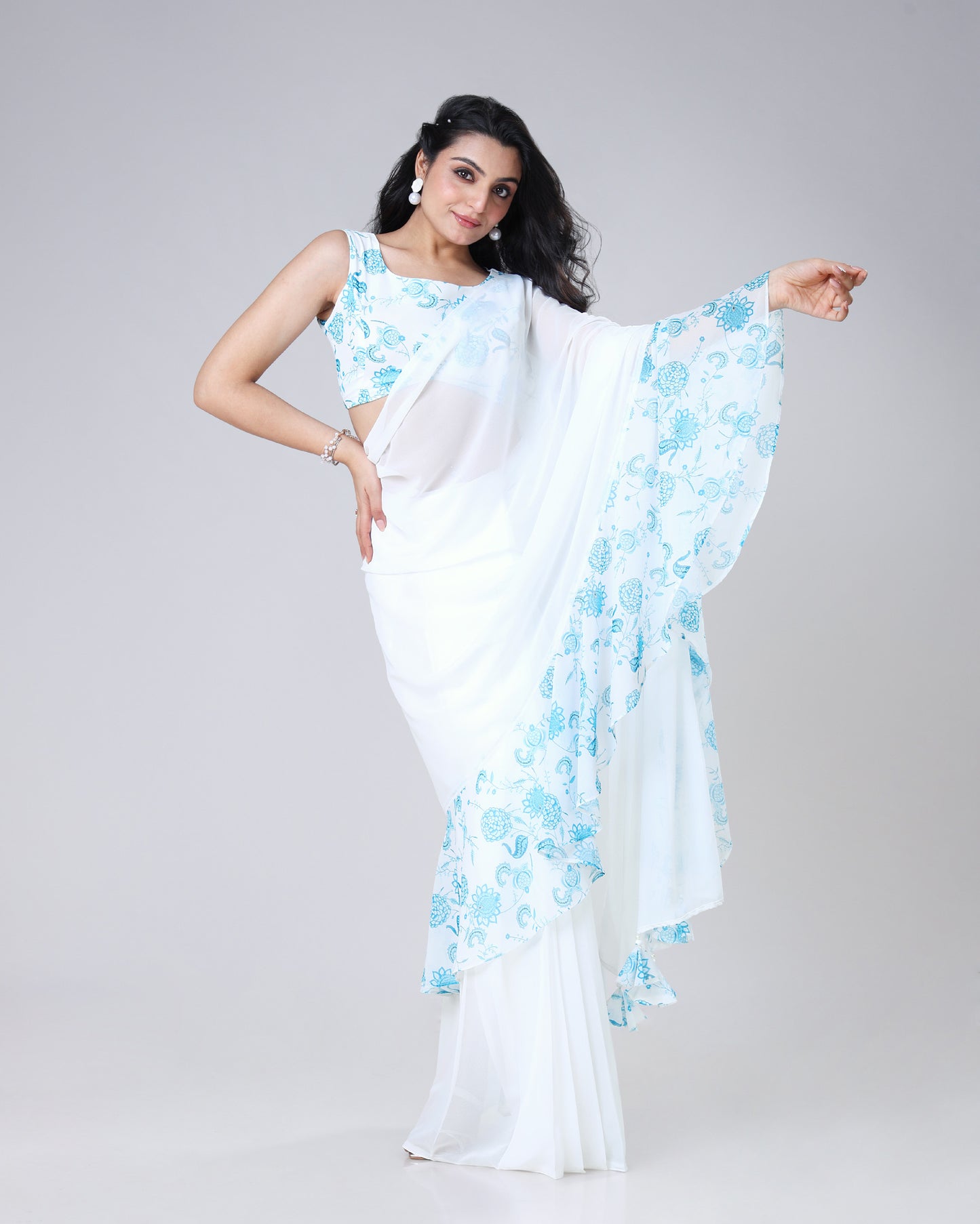 Bollywood Queen – Designer Dhamaka Ruffle Saree 2025