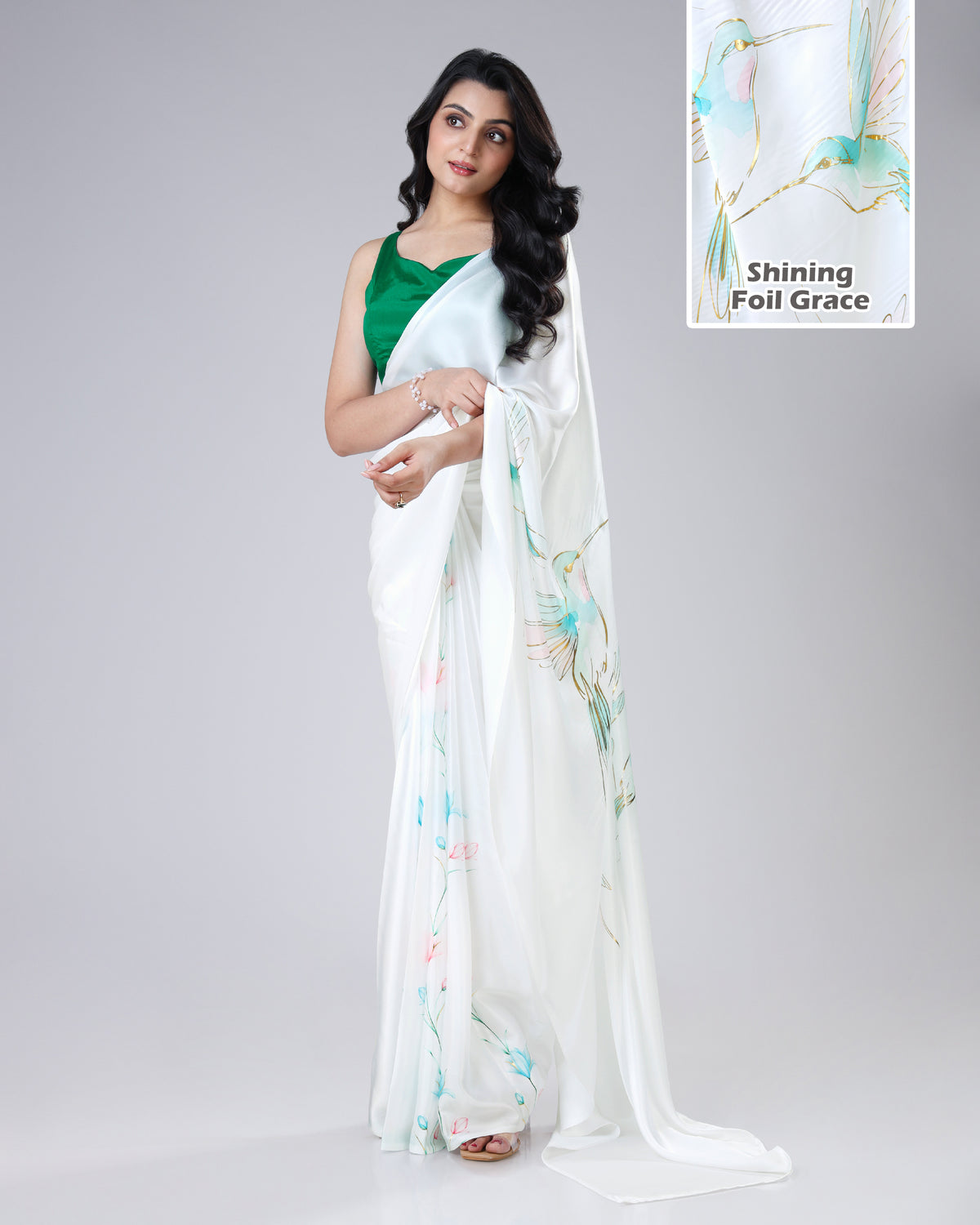 Page 3 Pick - Bollywood’s New Favorite Luxe Foil Work Saree