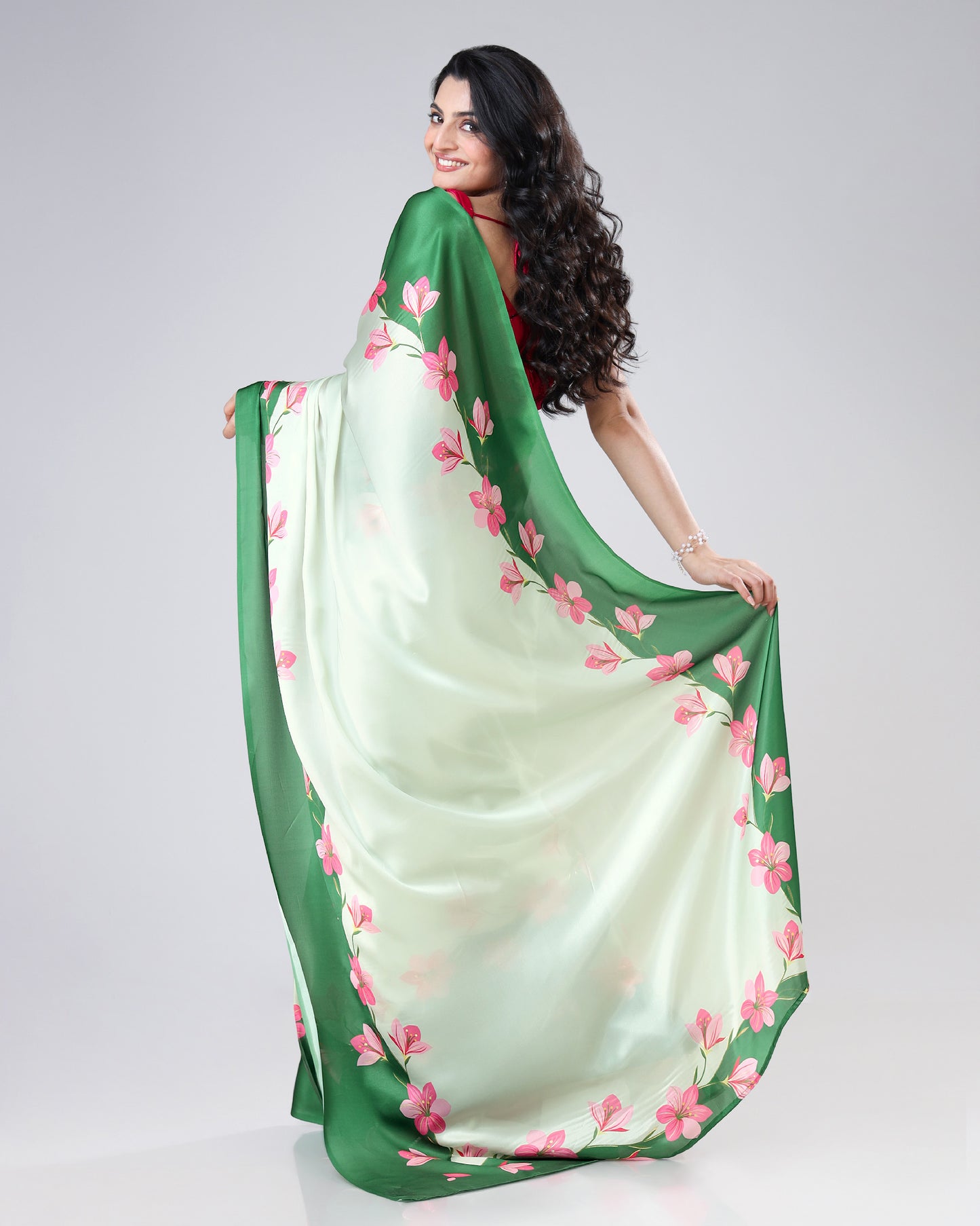 Saree Of The Season - Foil Work Saree Fashion Daily Declares #1