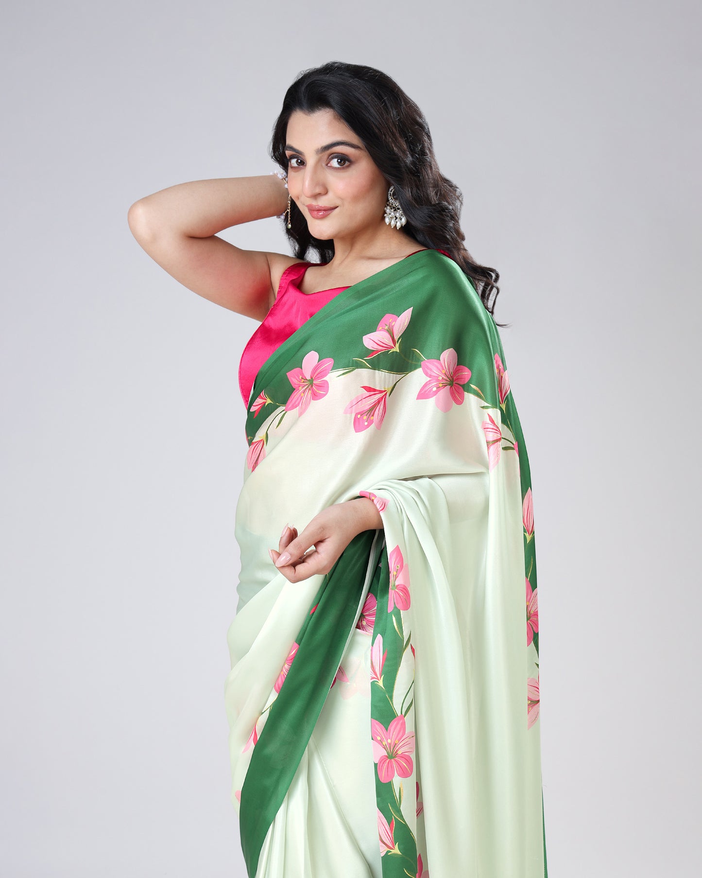 Saree Of The Season - Foil Work Saree Fashion Daily Declares #1