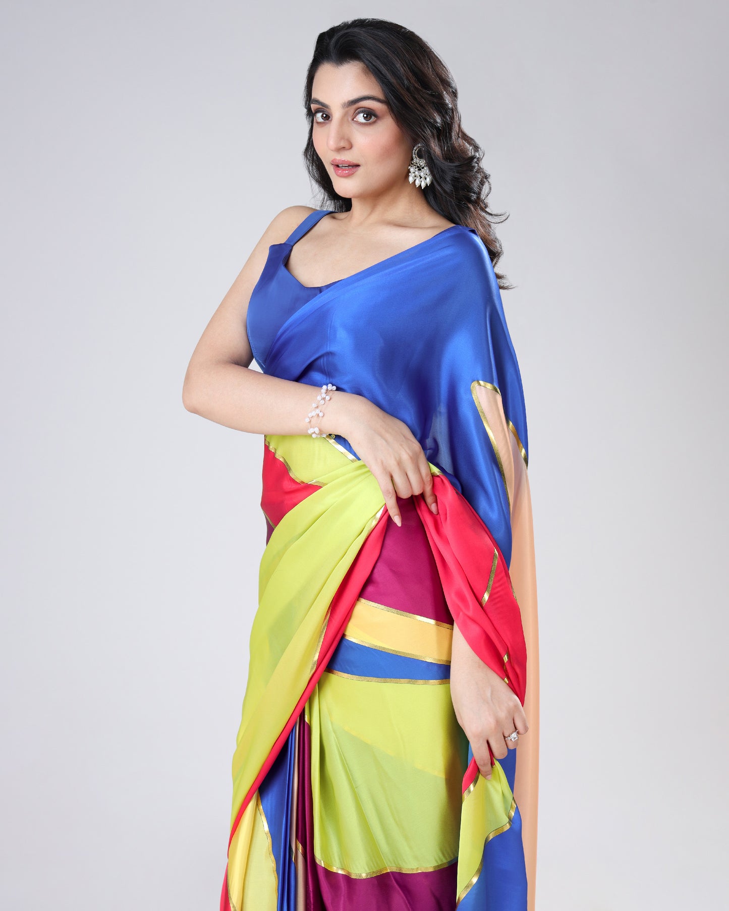 Public Demand: Foil Work Saree Becomes Top-Selling Star