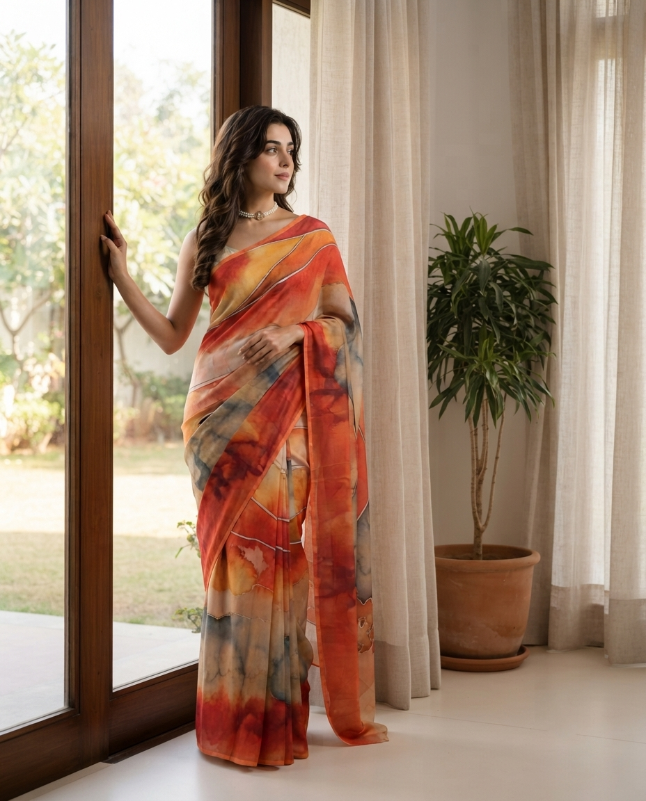 Abstract Stories | Wholesale Ready Saree for Retail Stores